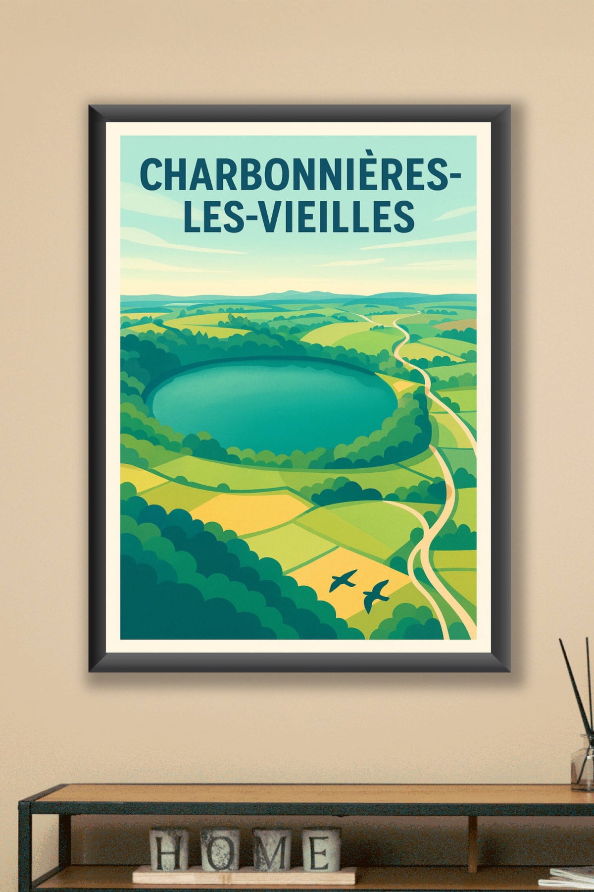 Affiche de Charbonnières-les-Vieilles - Harmonie naturelle et sérénité au cœur de l'Auvergne