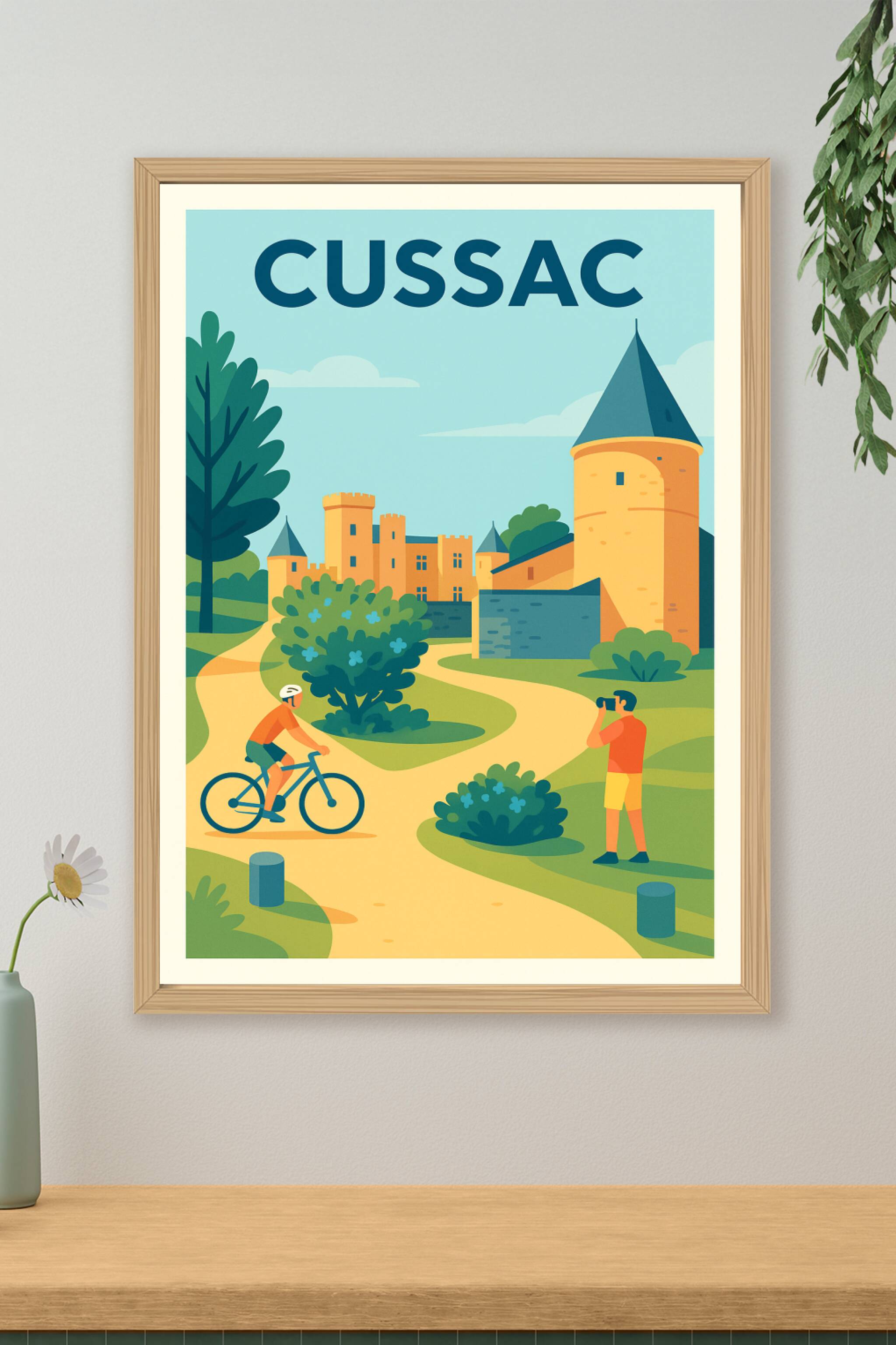 Affiche de Cussac - Découvrez le charme historique au fil des chemins