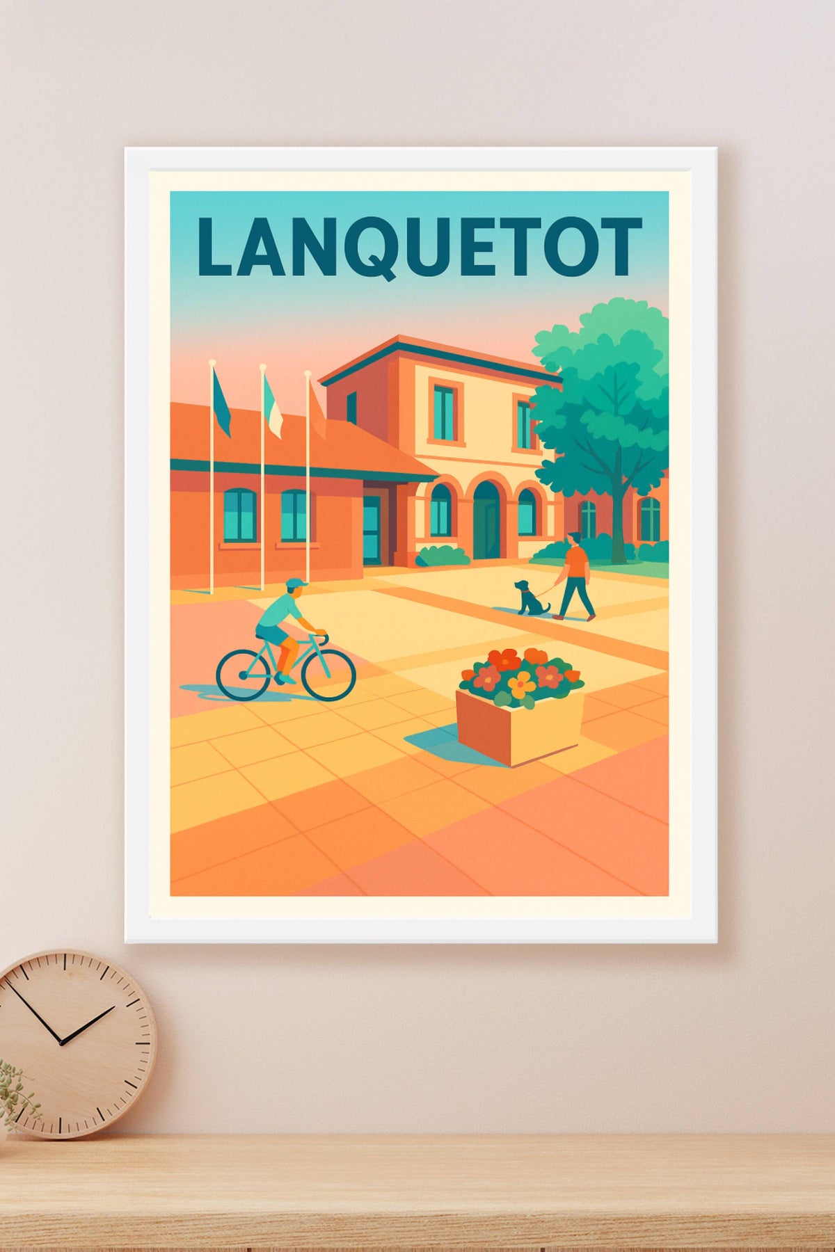 Affiche de Lanquetot - L'art de vivre au cœur du village