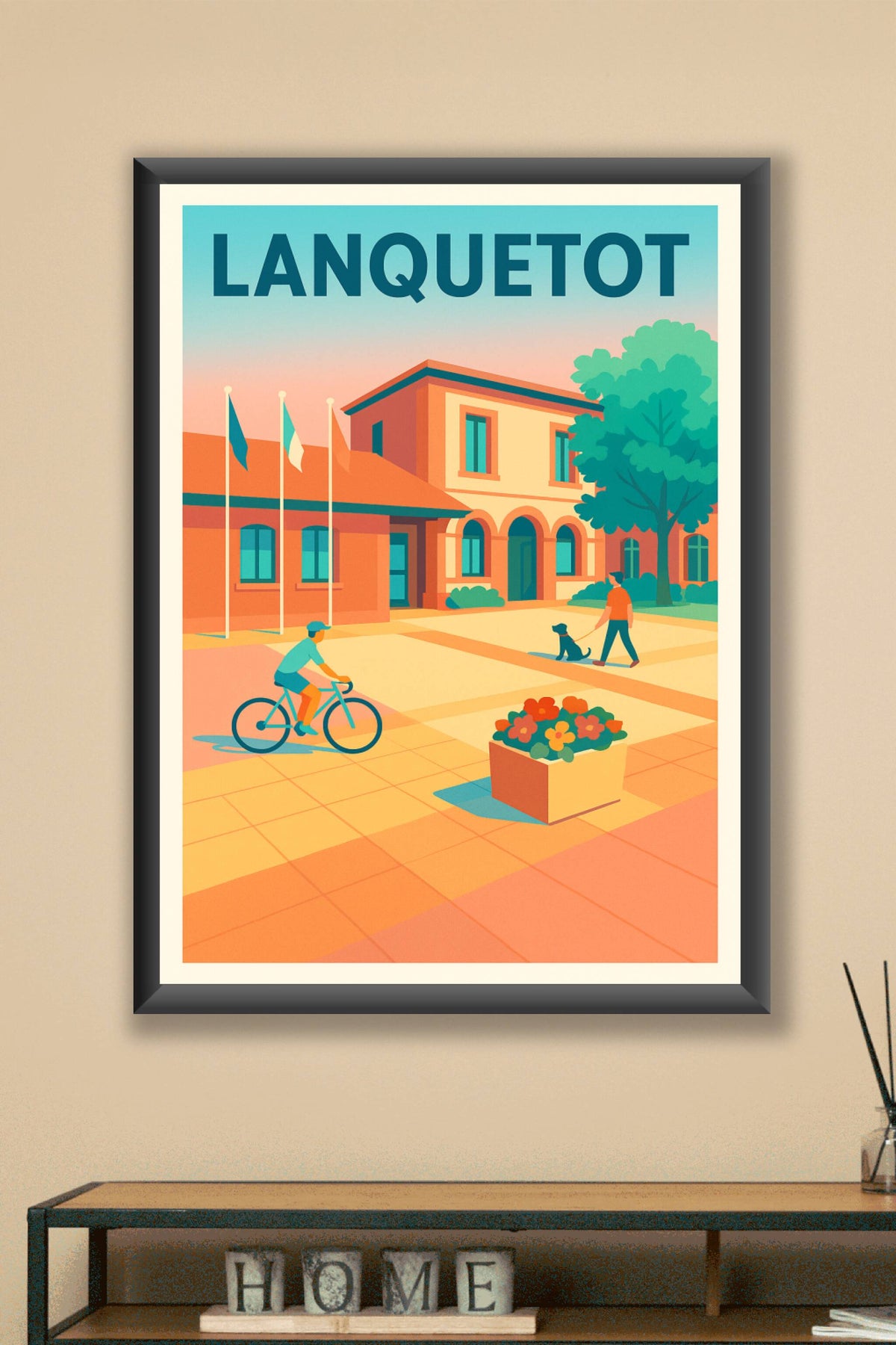Affiche de Lanquetot - L'art de vivre au cœur du village