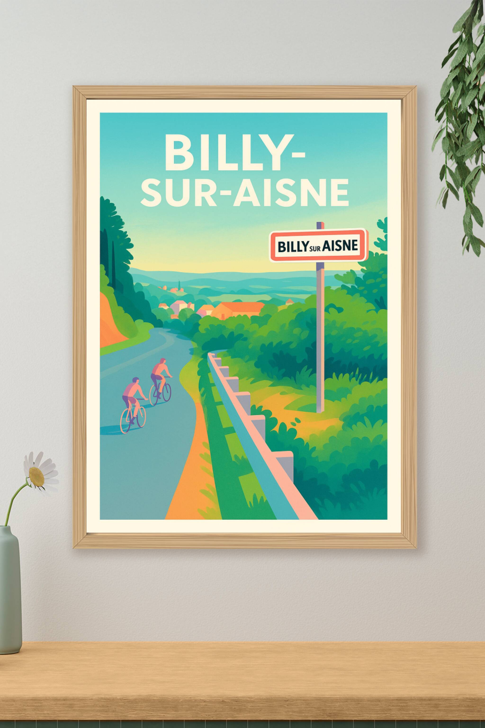 Affiche de Billy-sur-Aisne - Invitation à la balade bucolique