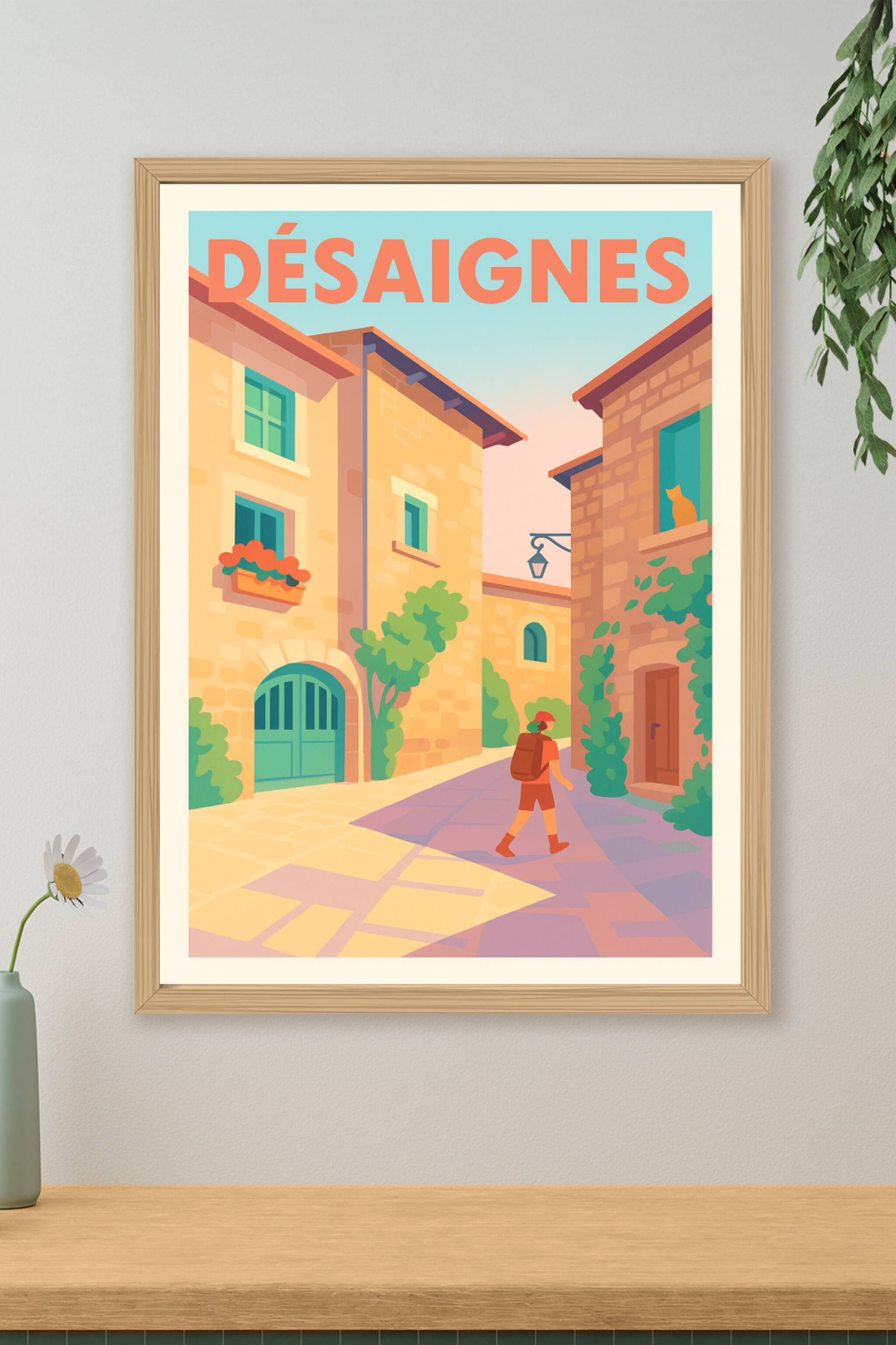 Affiche de Désaignes - Flânerie dans le charme d'un village ardéchois