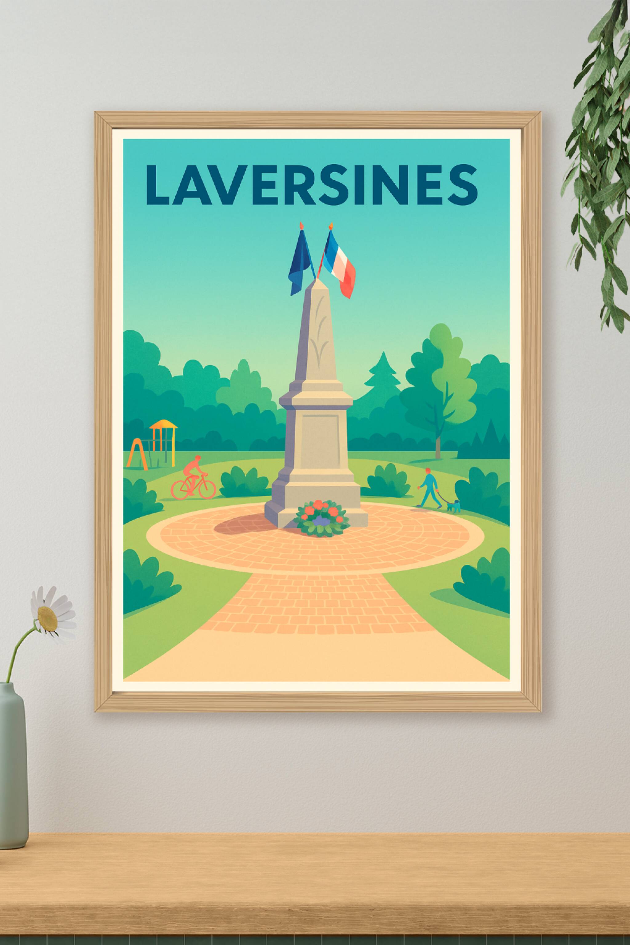 Affiche de Laversines - Harmonie et Sérénité au Cœur du Parc