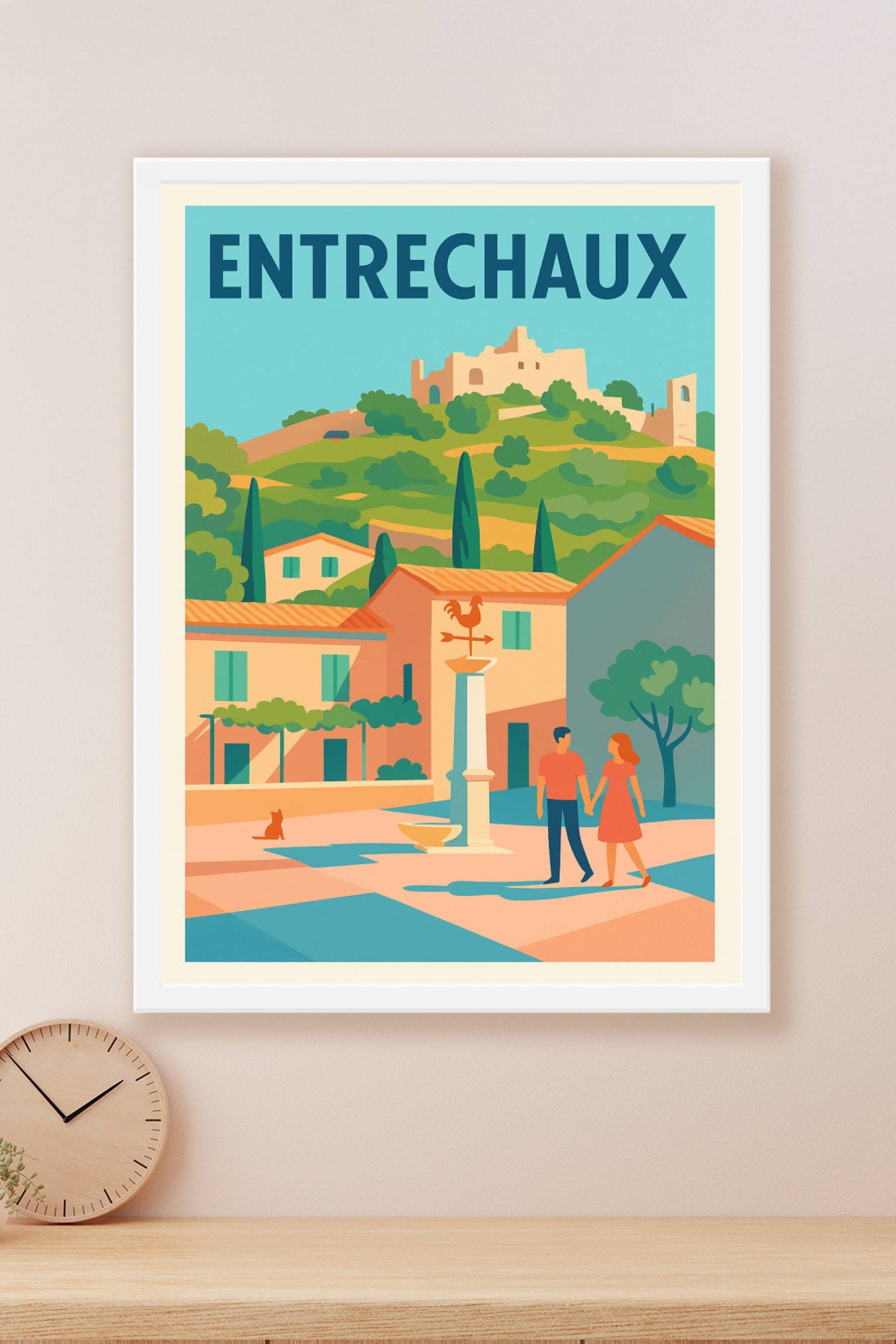 Affiche de Entrechaux - Charme provençal au cœur du Vaucluse