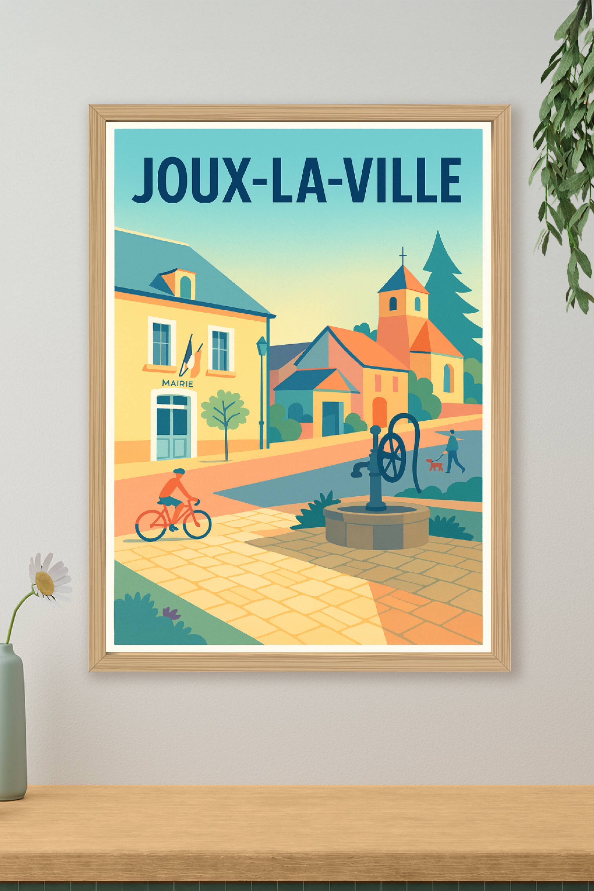 Affiche de Joux-la-Ville - Charme et sérénité au cœur du village