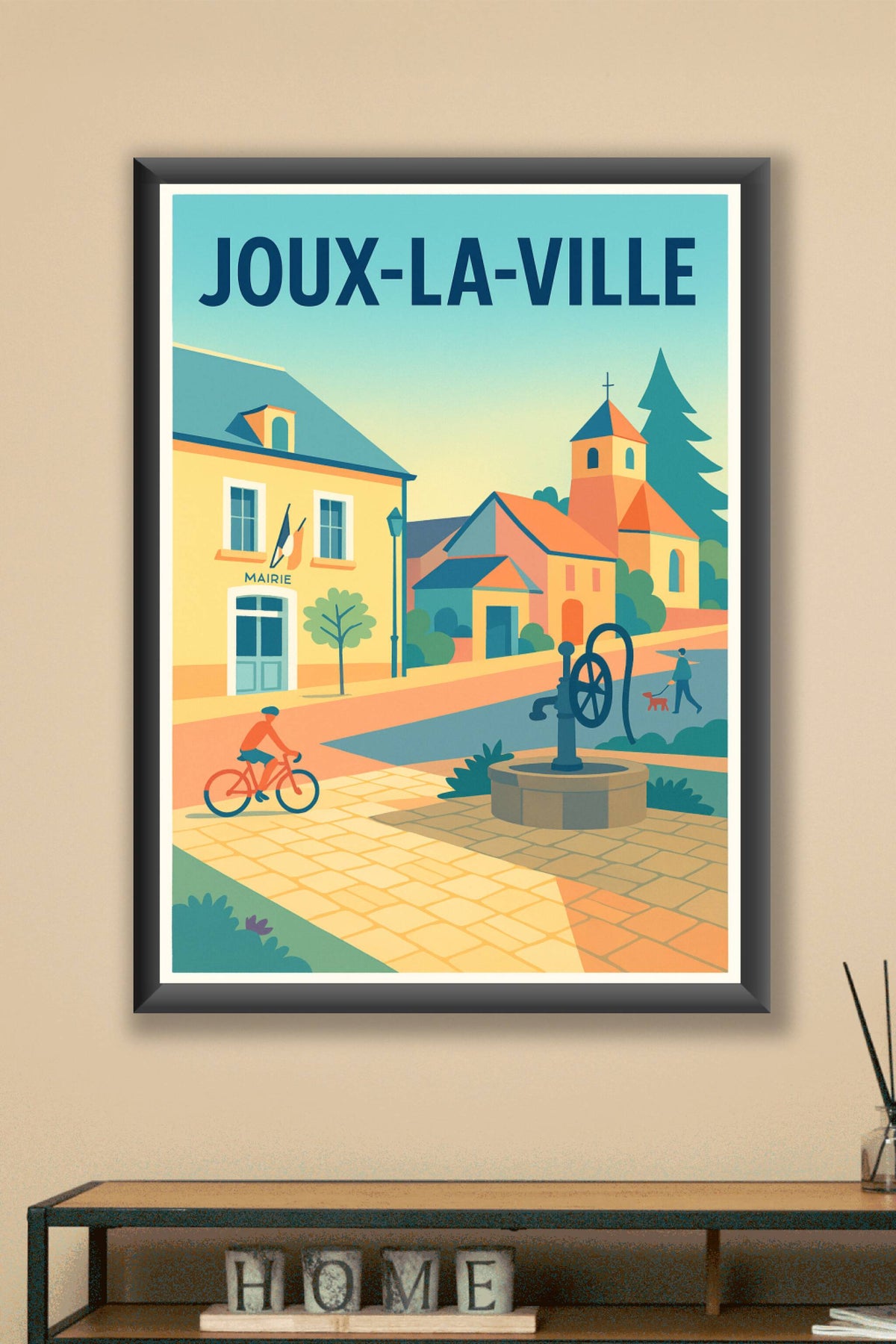 Affiche de Joux-la-Ville - Charme et sérénité au cœur du village