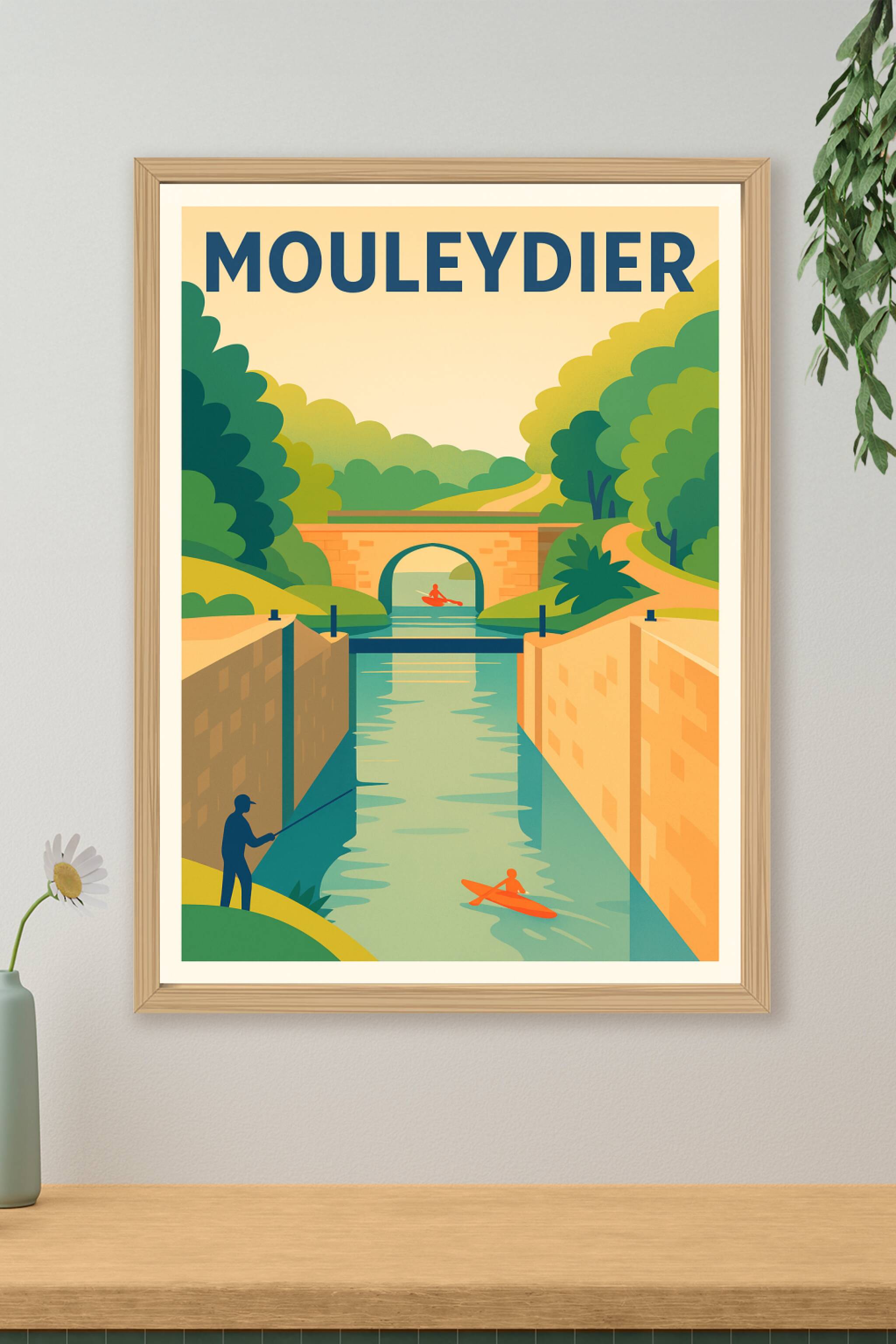 Affiche de Mouleydier - Sérénité au fil de l'eau