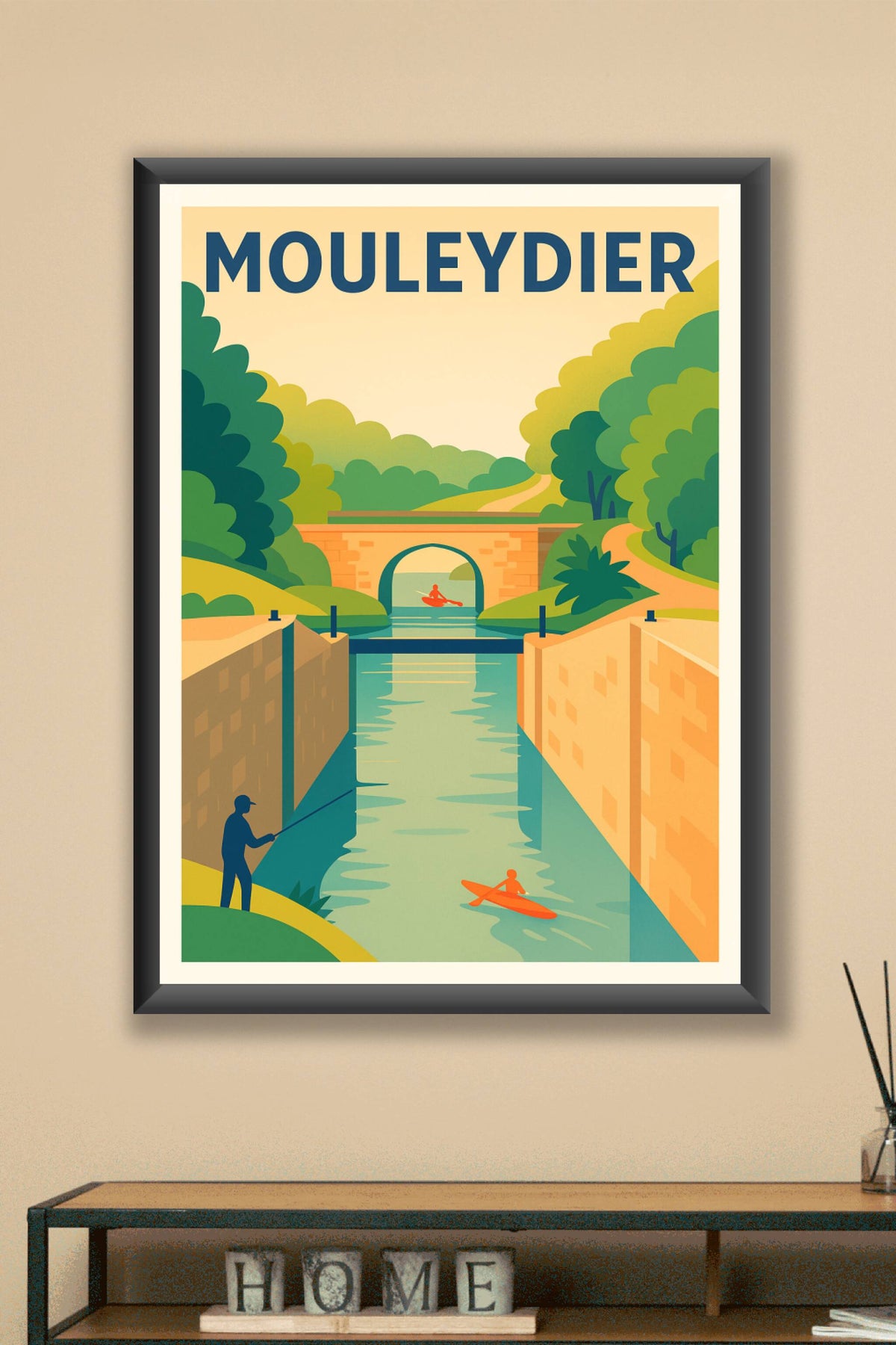 Affiche de Mouleydier - Sérénité au fil de l'eau