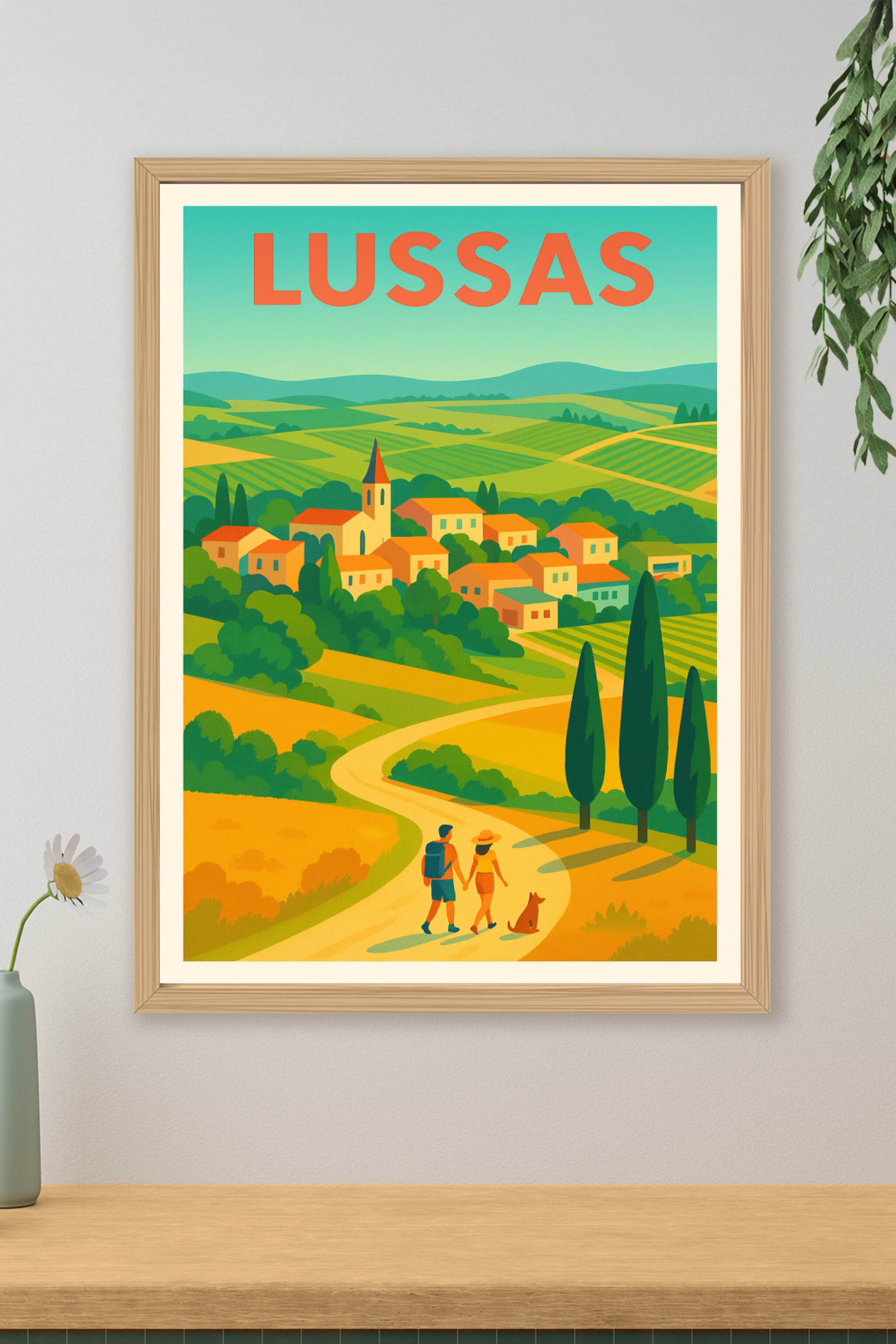 Affiche de Lussas - Échappée bucolique en Ardèche