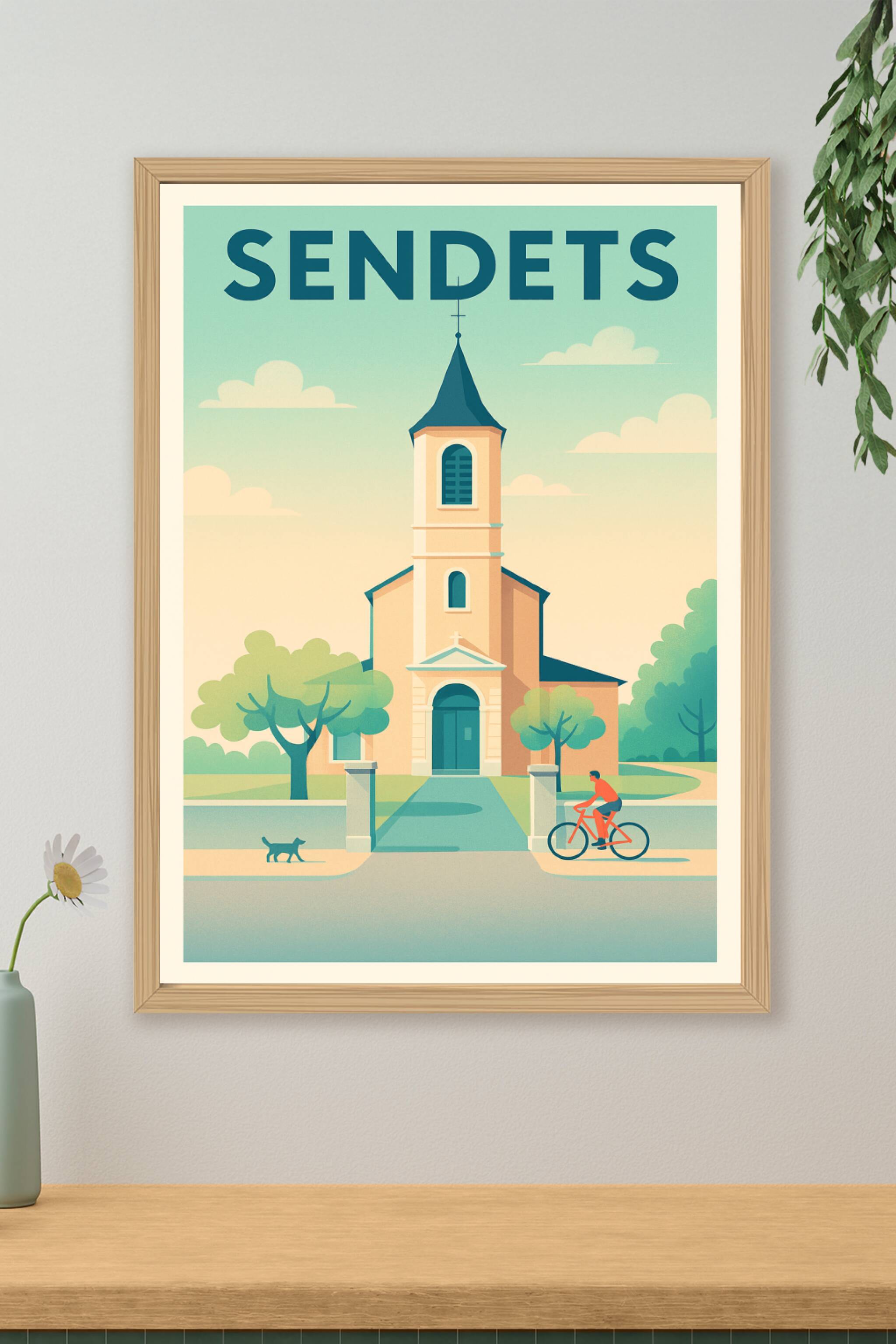 Affiche de Sendets - Charme et Sérénité au coeur du village