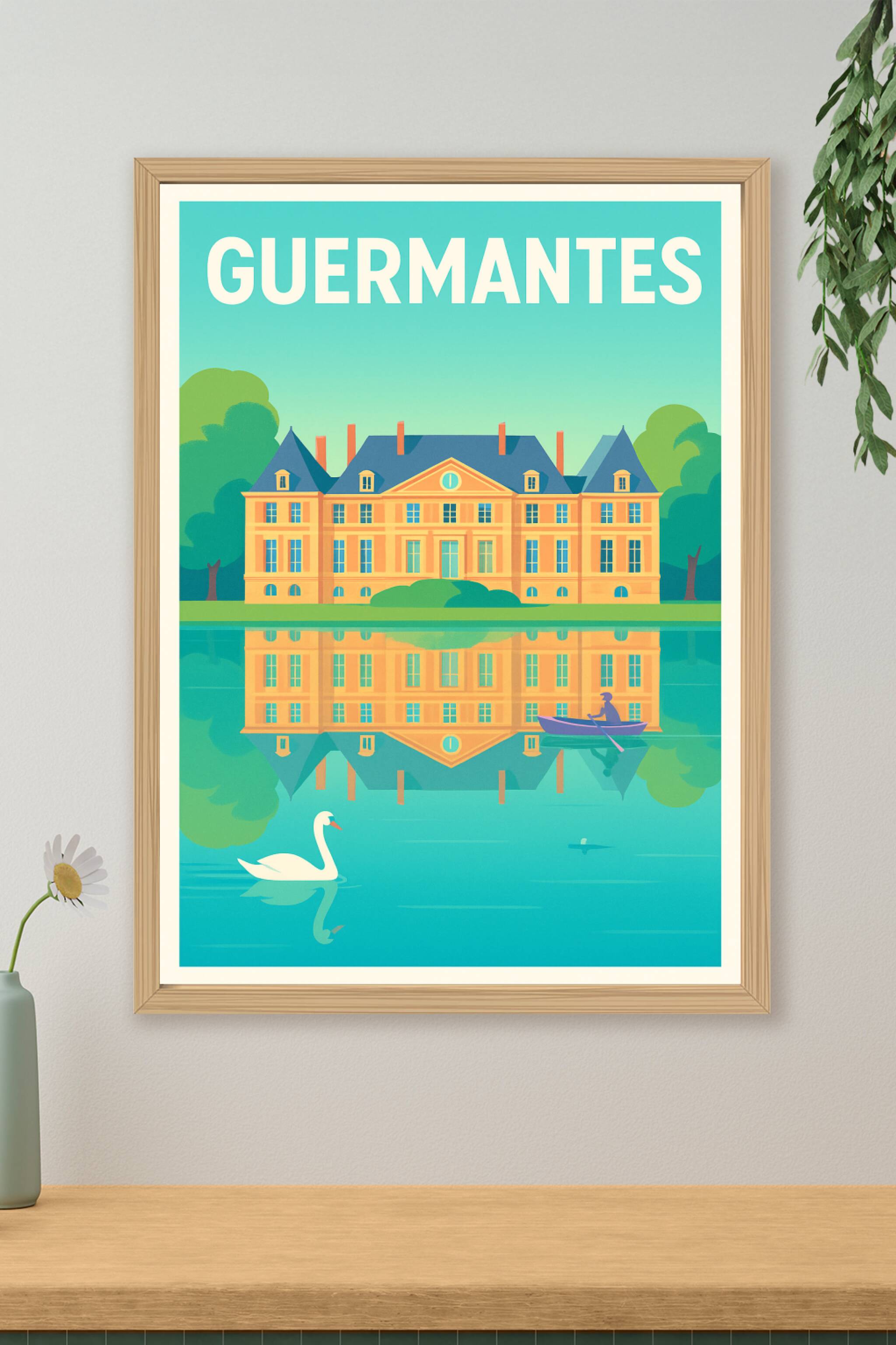 Affiche de Guermantes - Élégance et sérénité au fil de l'eau