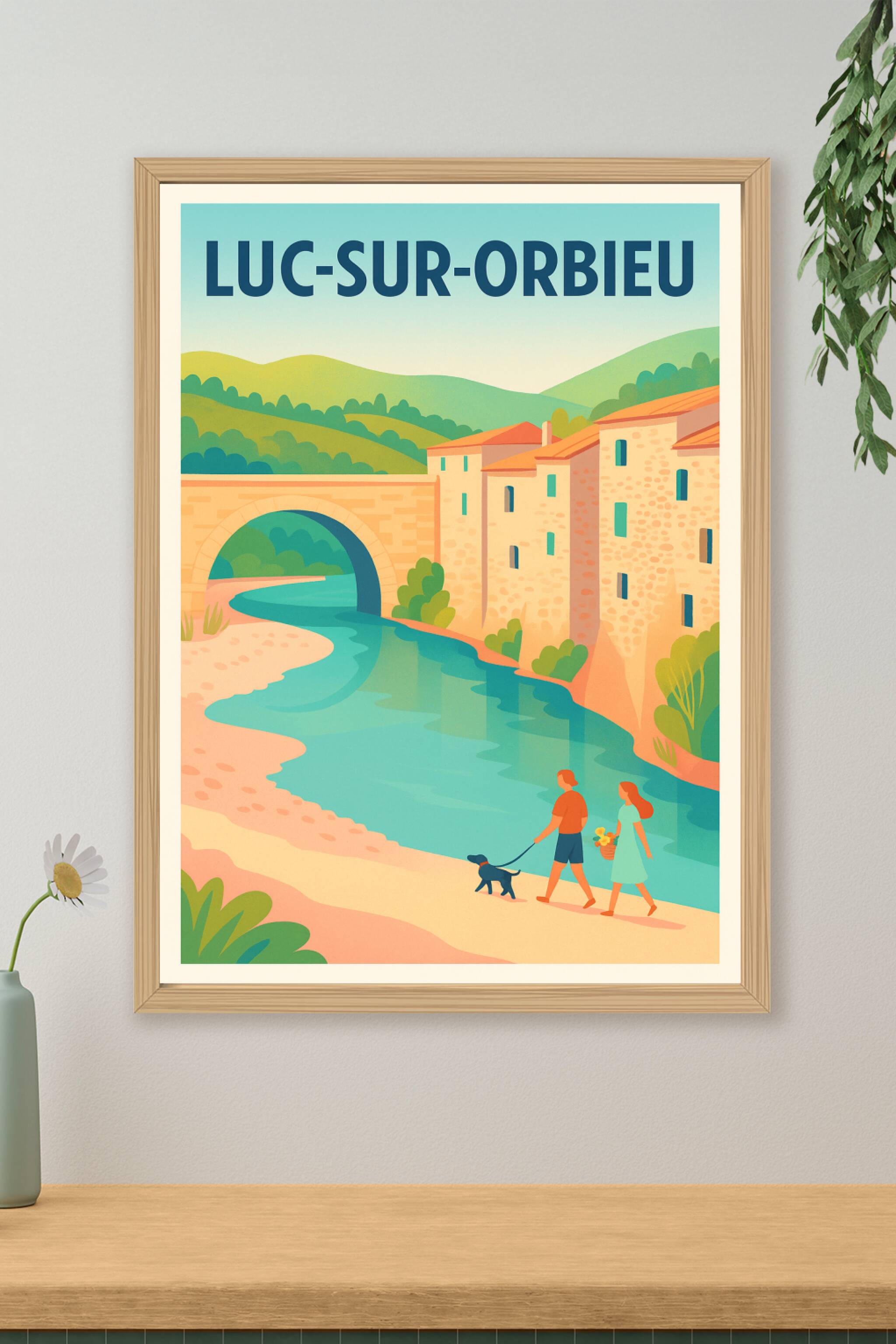 Affiche de Luc-sur-Orbieu - Charme et douceur au bord de l'eau