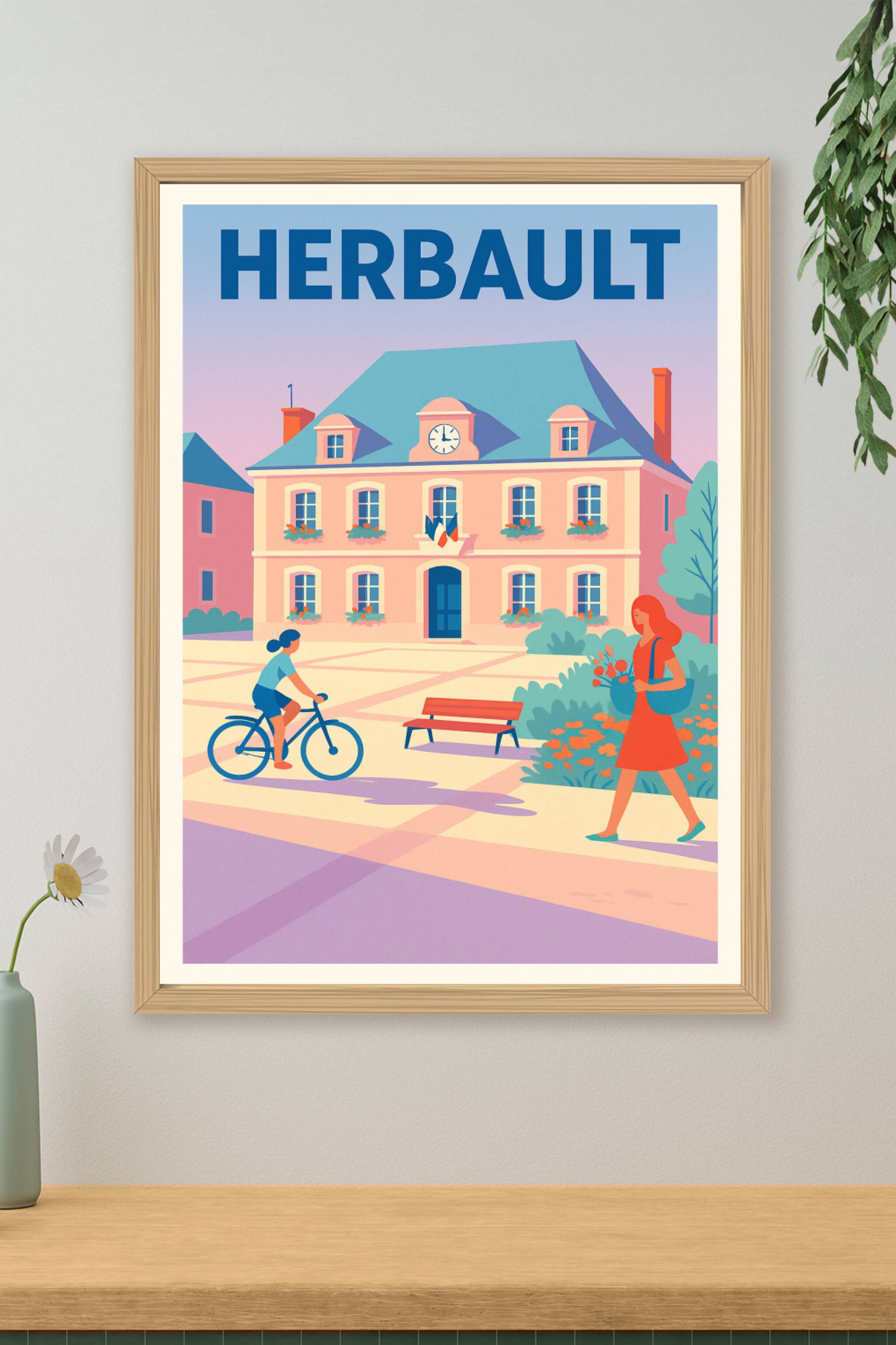 Affiche de Herbault - Charme et douceur en paysage urbain