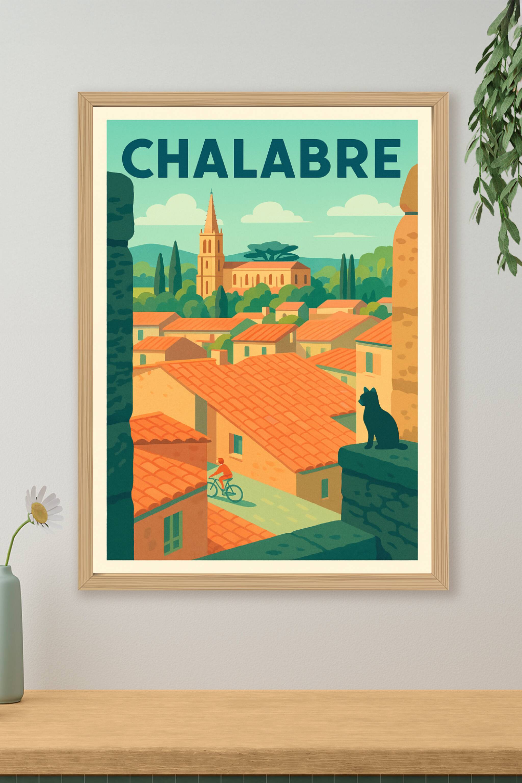 Affiche de Chalabre - Charme et Sérénité en Pays Cathare