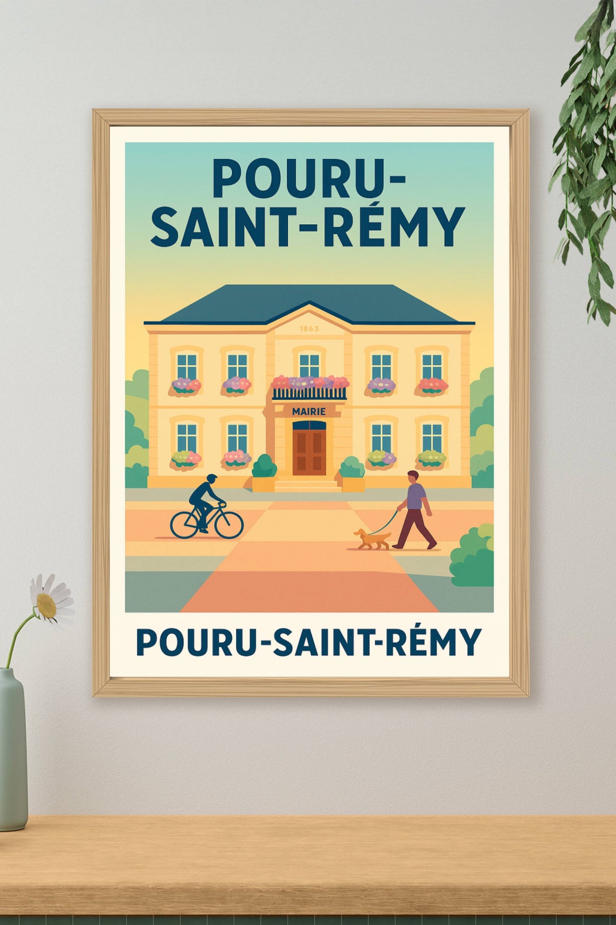 Affiche de Pouru-Saint-Rémy - Charme et douceur de la vie locale