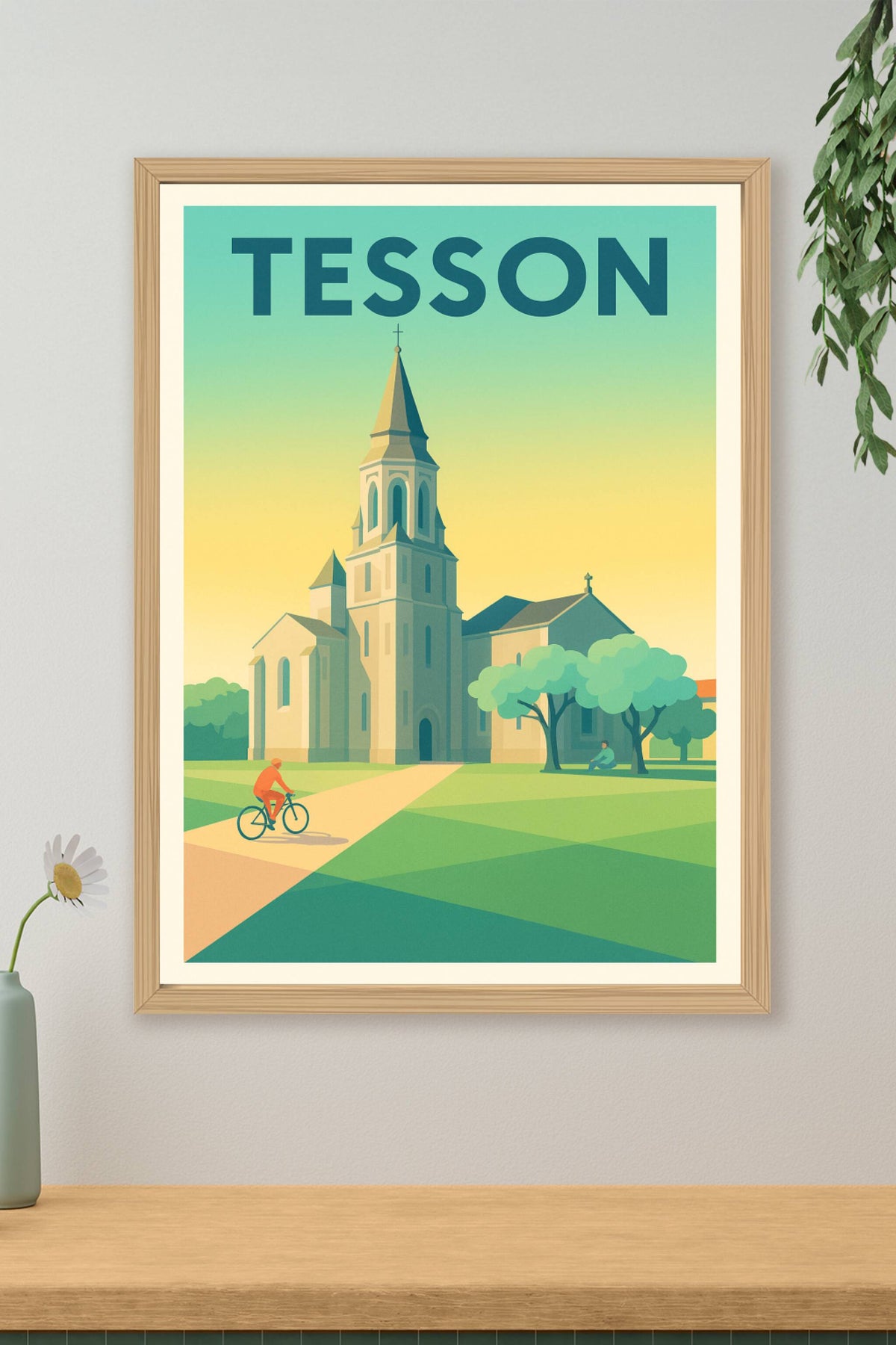 Affiche de Tesson - Charme tranquille au cœur du village
