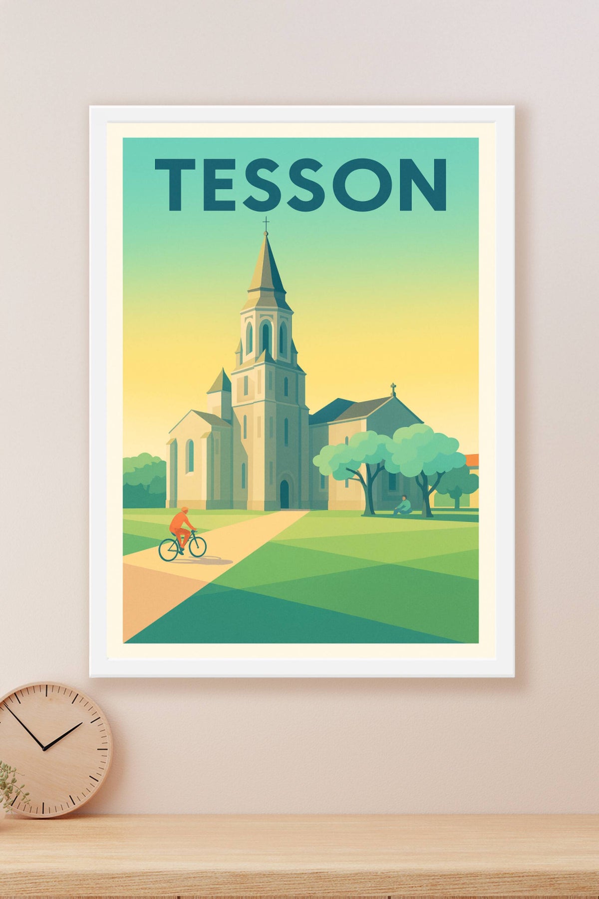 Affiche de Tesson - Charme tranquille au cœur du village