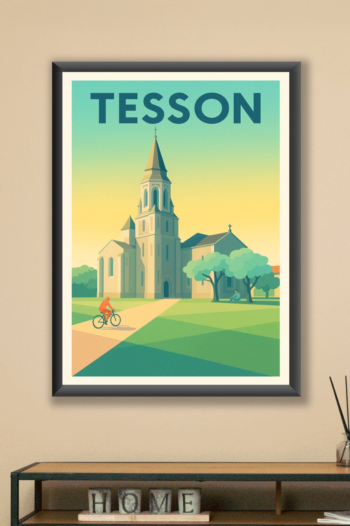 Affiche de Tesson - Charme tranquille au cœur du village