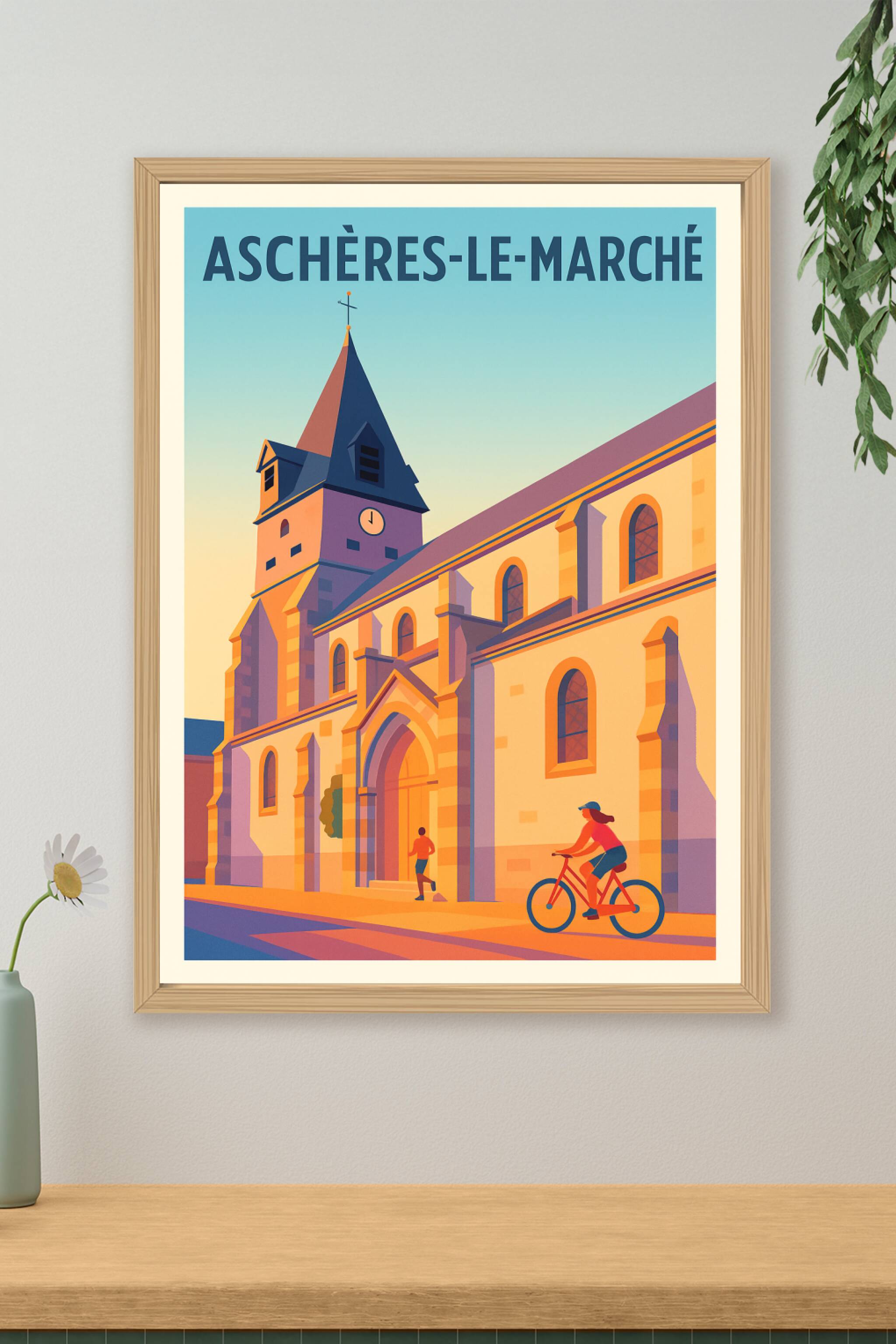 Affiche de Aschères-le-Marché - Charme et Sérénité au Cœur du Village