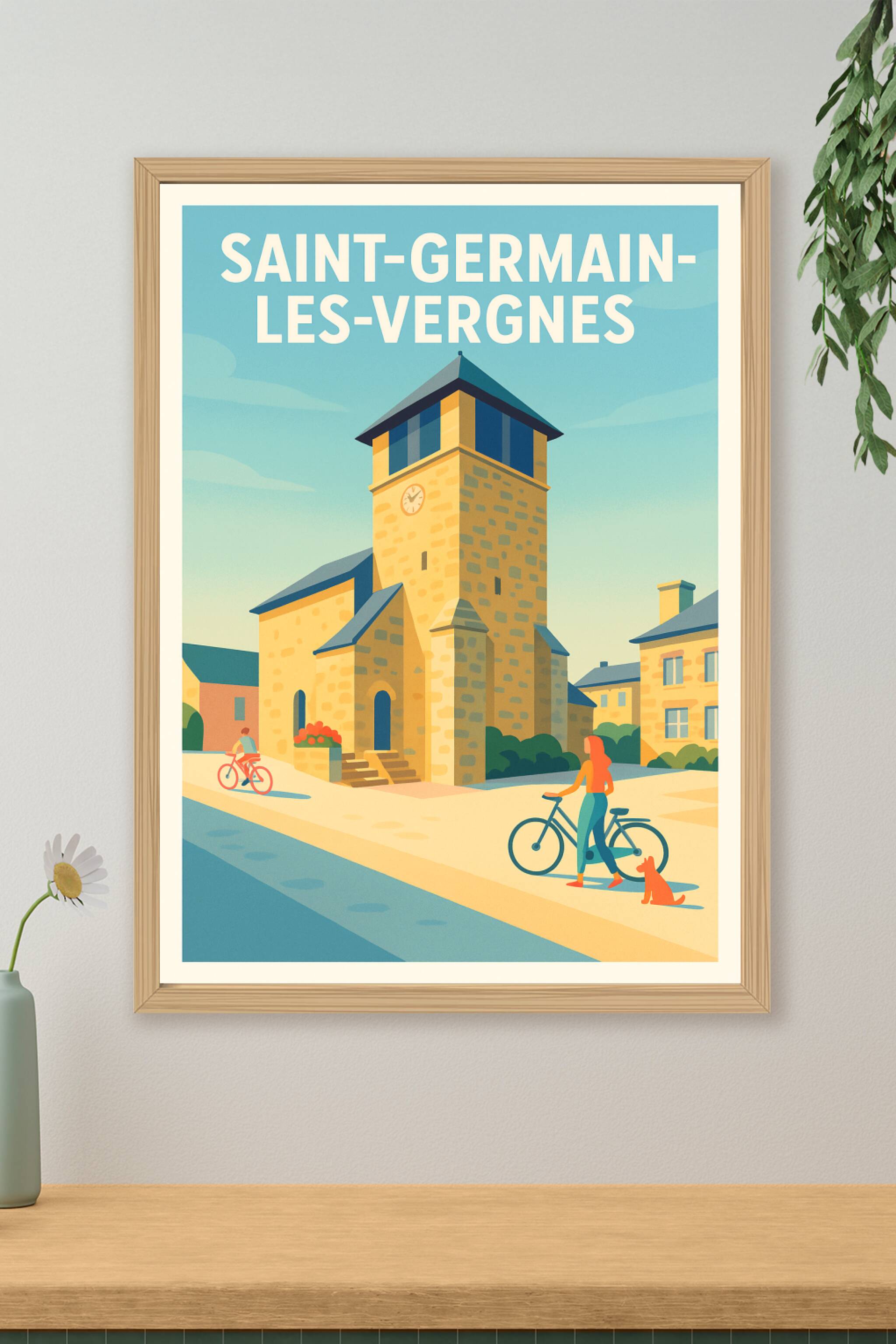 Affiche de Saint-Germain-les-Vergnes - Charme et Sérénité au Cœur du Village