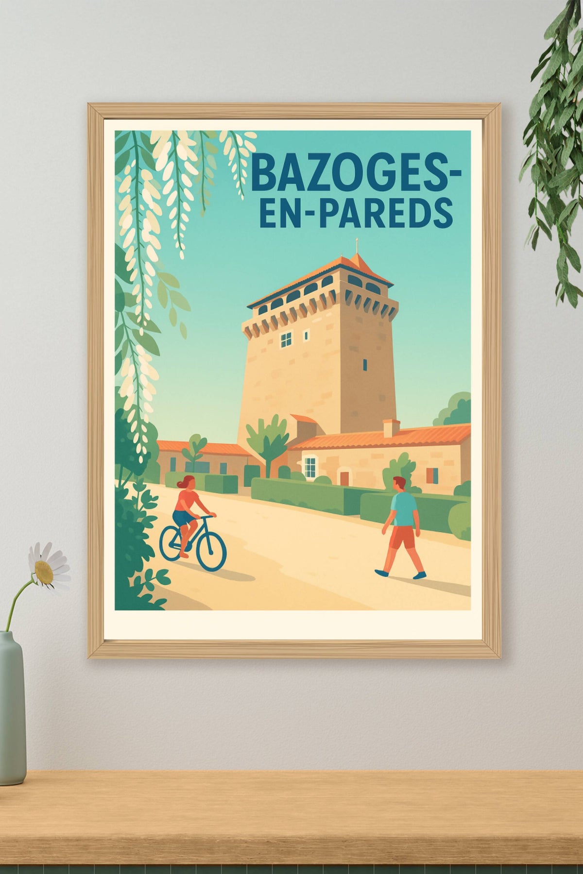 Affiche de Bazoges-en-Pareds - L'élégance tranquille d'un village historique