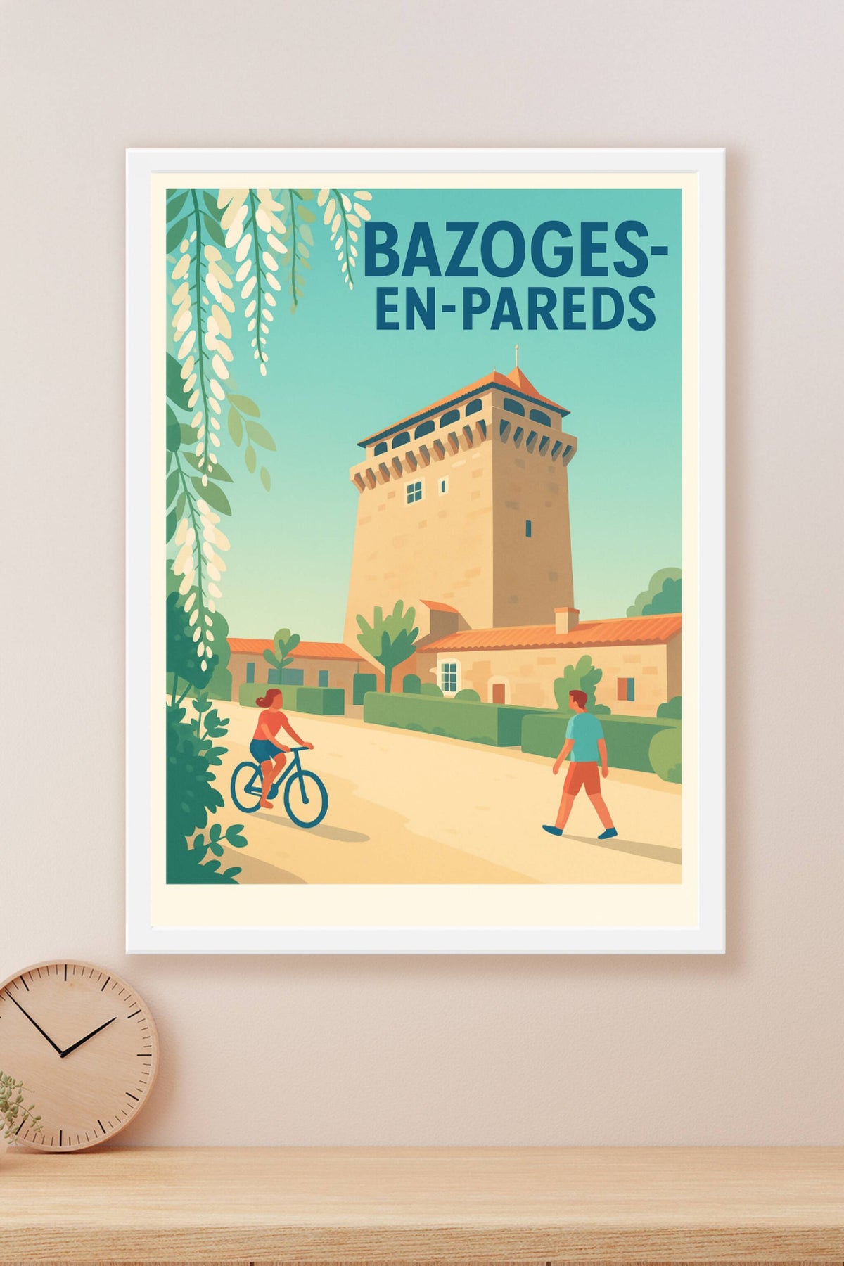 Affiche de Bazoges-en-Pareds - L'élégance tranquille d'un village historique