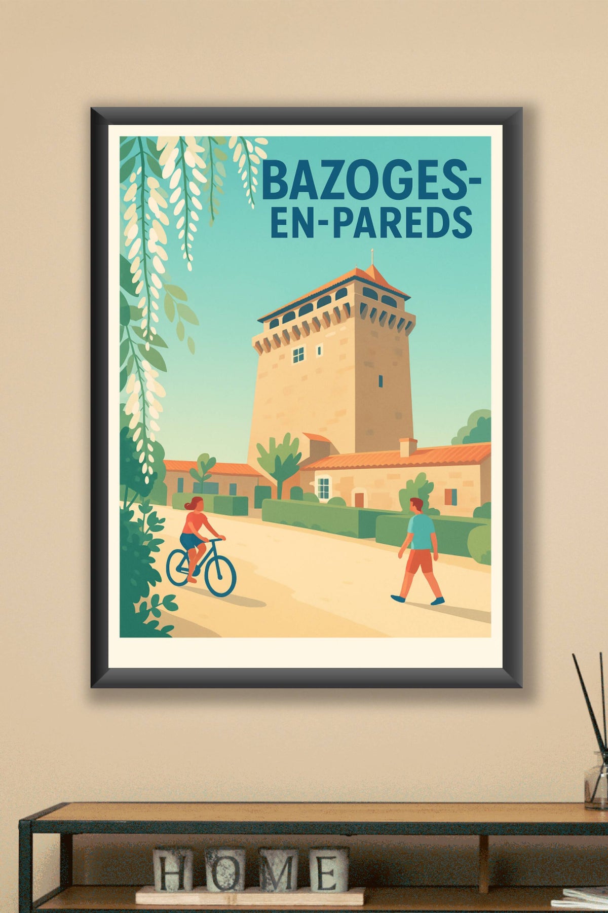 Affiche de Bazoges-en-Pareds - L'élégance tranquille d'un village historique