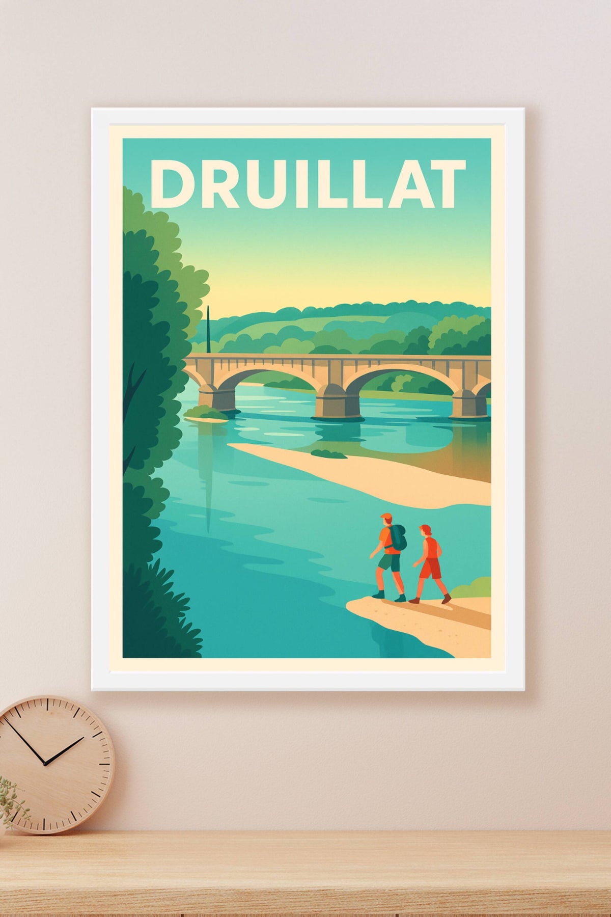 Affiche de Druillat - Évasion et nature au fil de l'eau