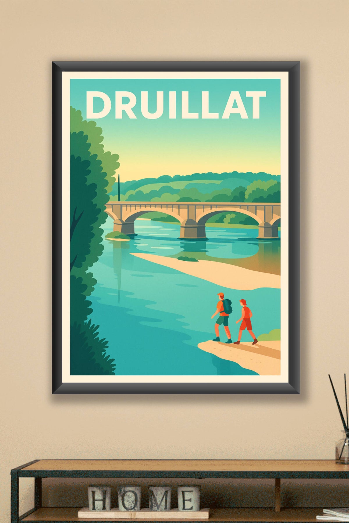 Affiche de Druillat - Évasion et nature au fil de l'eau