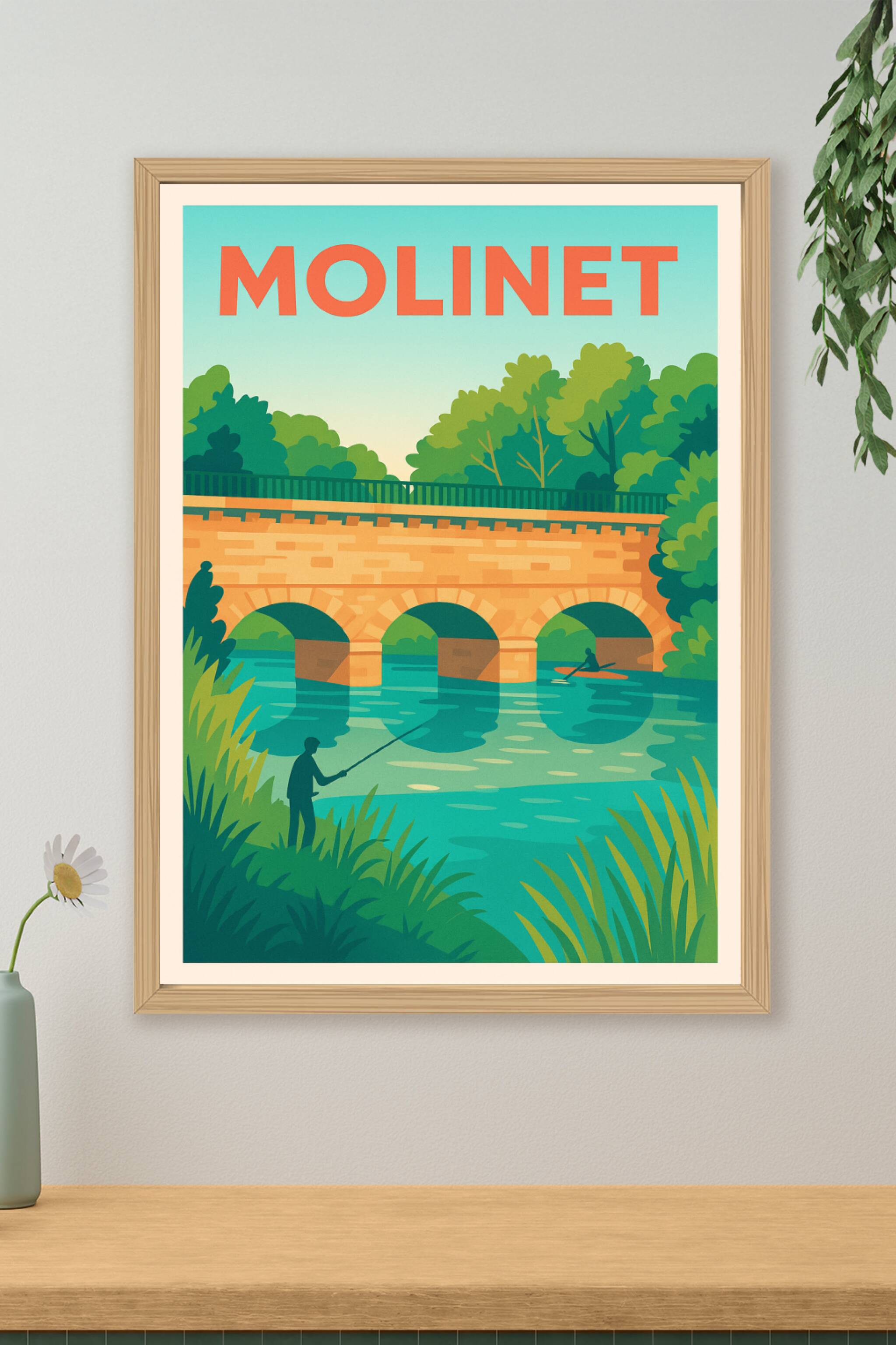 Affiche de Molinet - L'Évasion Nature au Fil de l'Eau