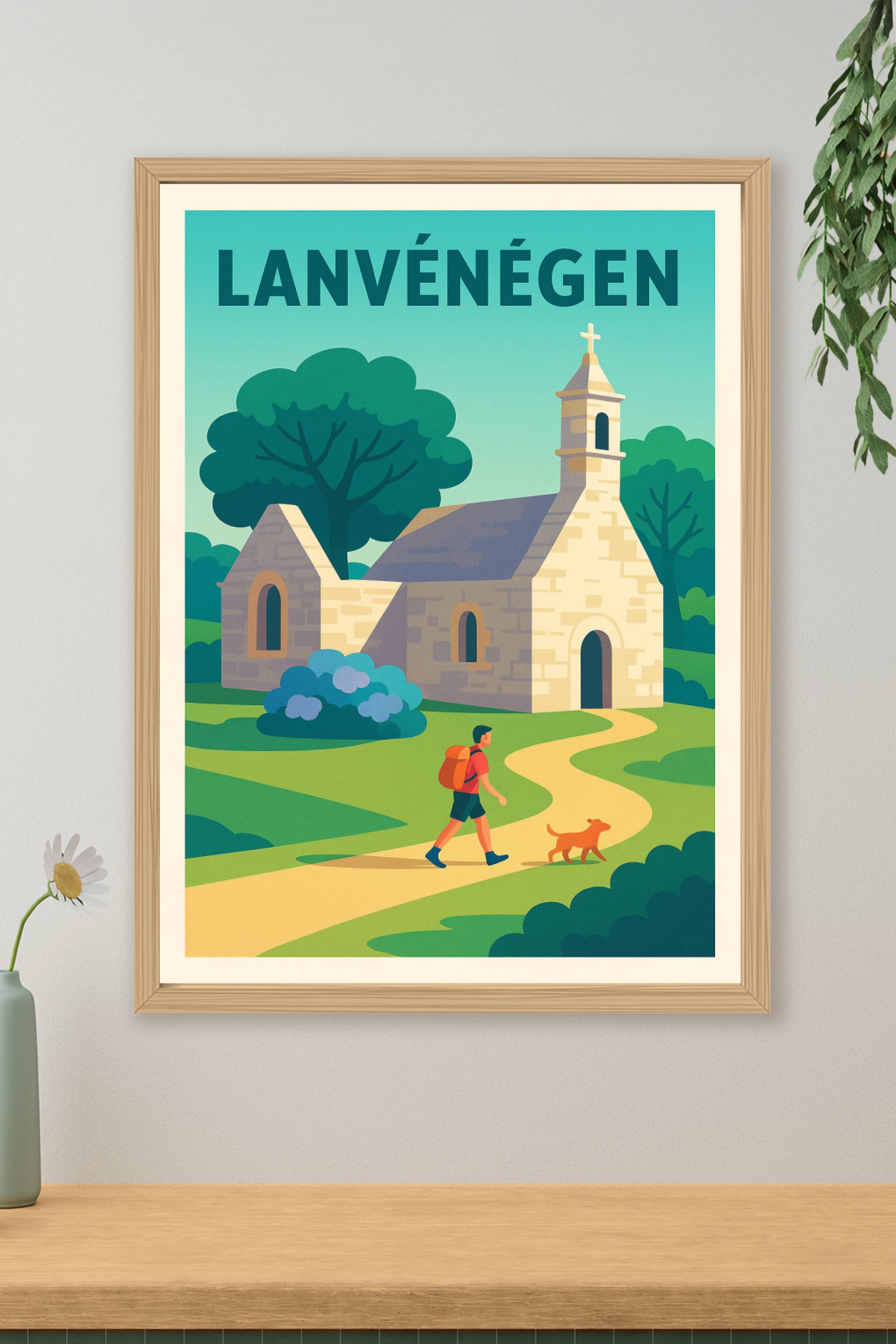 Affiche de Lanvénégen - Balade champêtre au cœur de la Bretagne