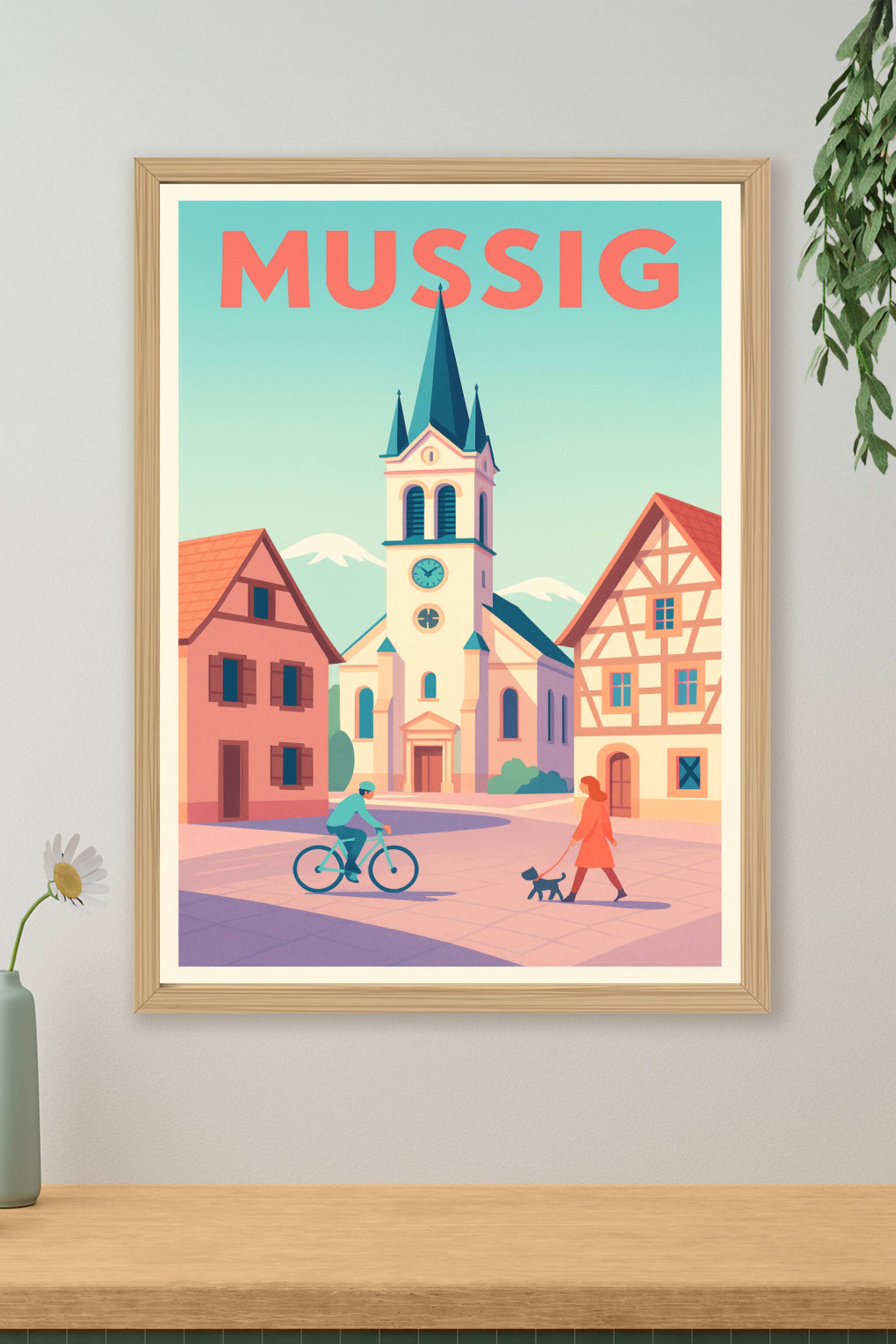 Affiche de Mussig - Charme et Sérénité au Cœur de l'Alsace