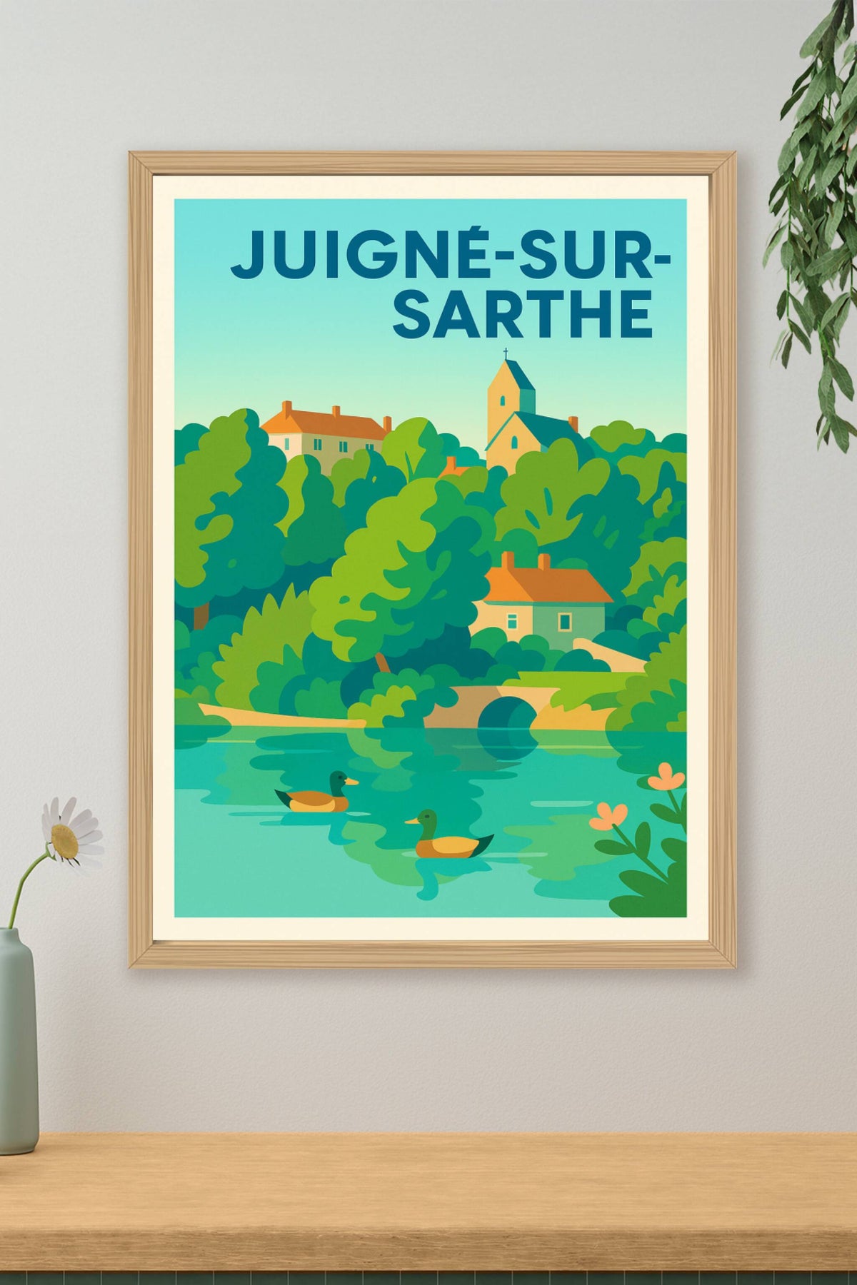 Affiche de Juigné-sur-Sarthe - Charme bucolique au fil de l'eau