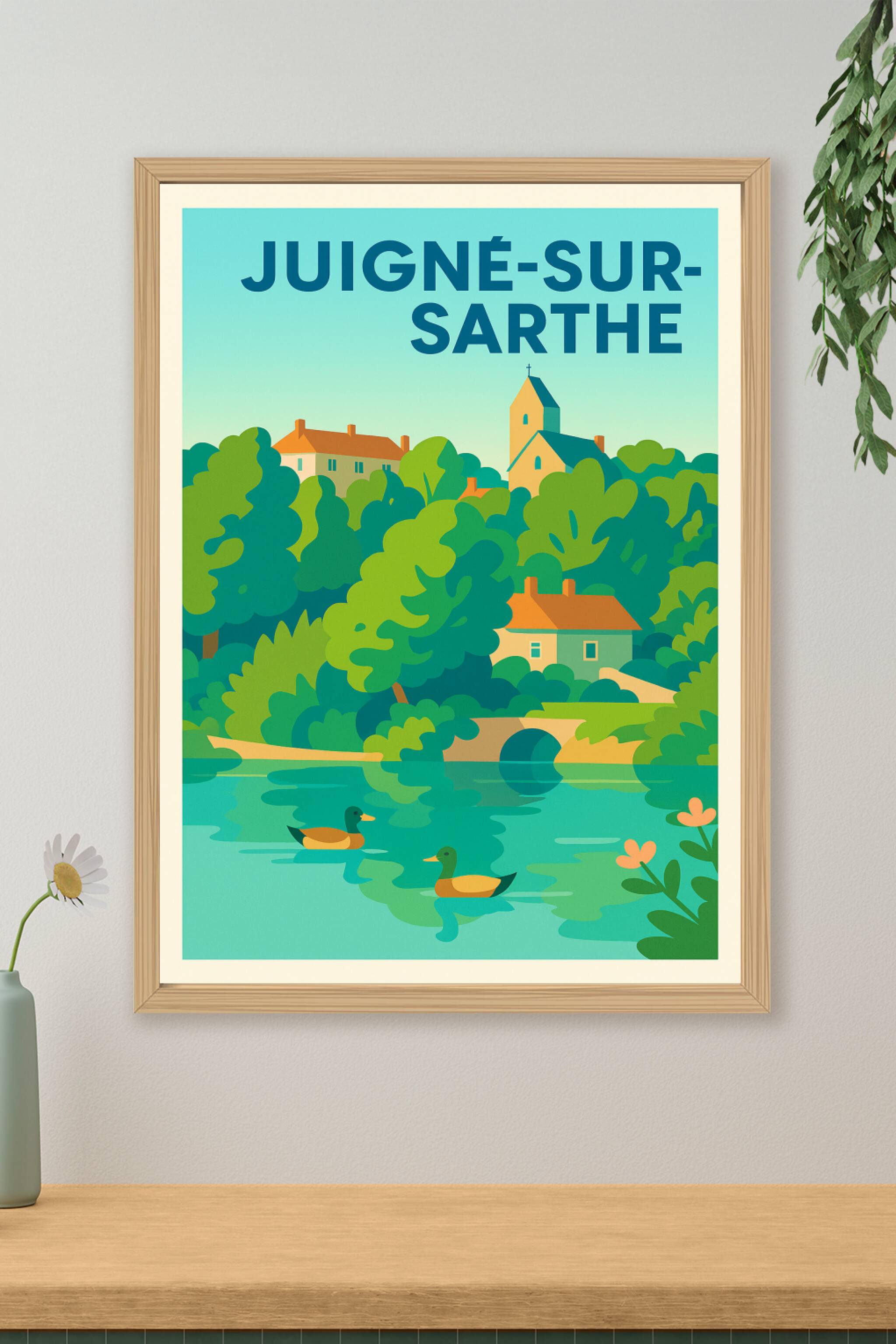 Affiche de Juigné-sur-Sarthe - Charme bucolique au fil de l'eau