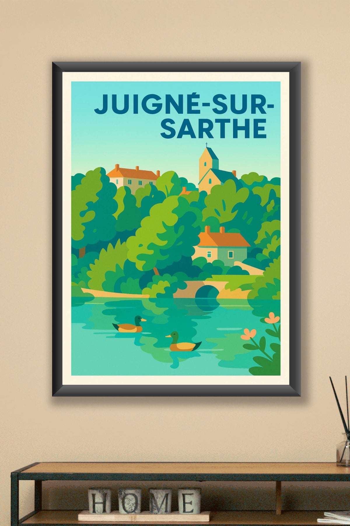 Affiche de Juigné-sur-Sarthe - Charme bucolique au fil de l'eau