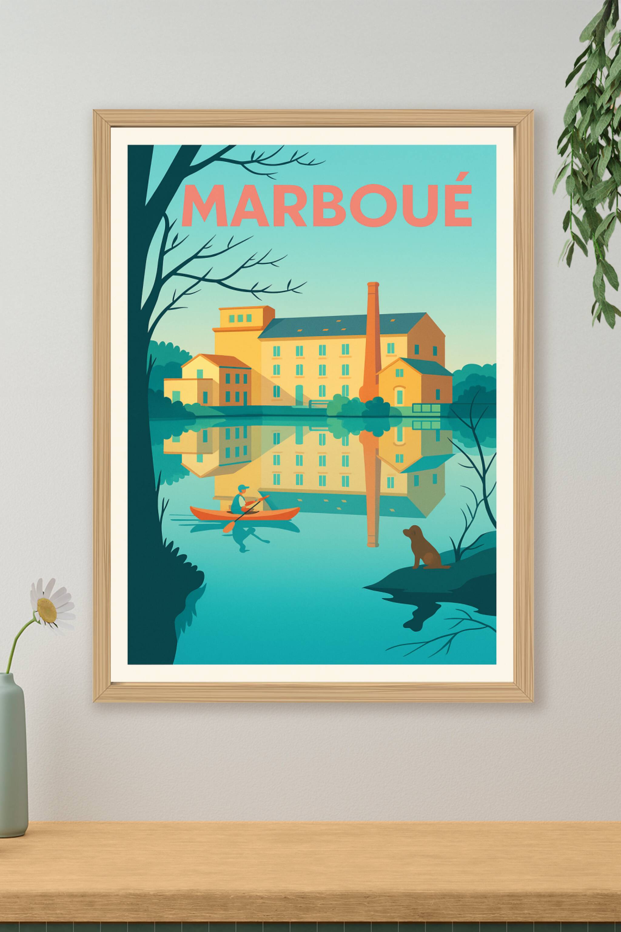 Affiche de Marboué - Charme paisible au fil de l'eau