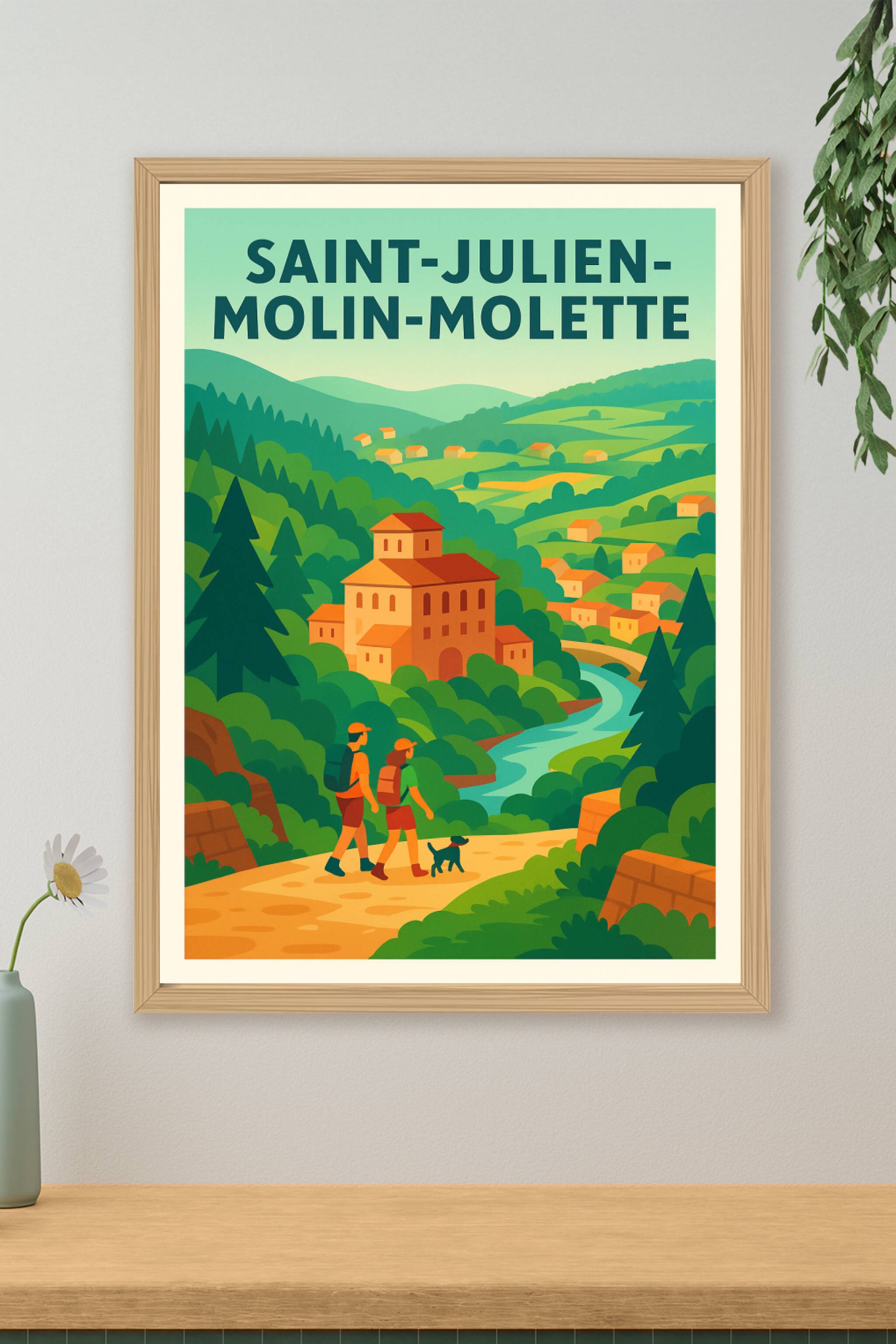 Affiche de Saint-Julien-Molin-Molette - Balade au cœur de la nature authentique