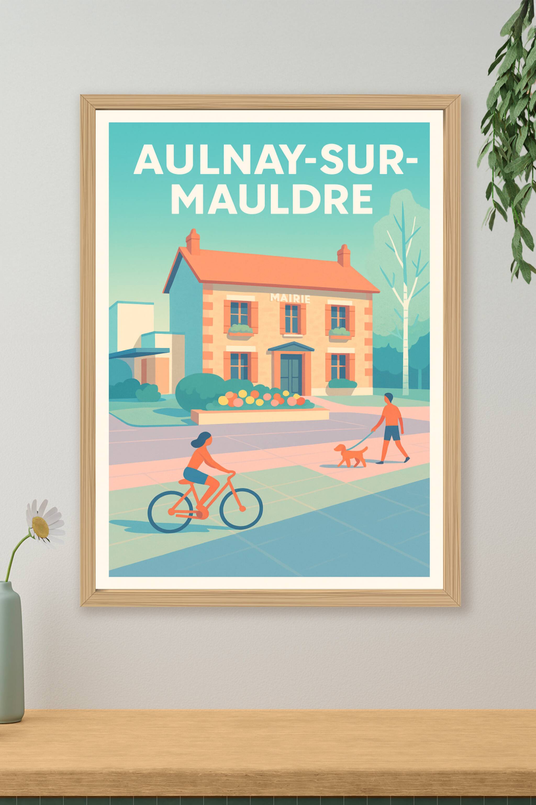 Affiche de Aulnay-sur-Mauldre - Charme et douceur de vie au cœur du village
