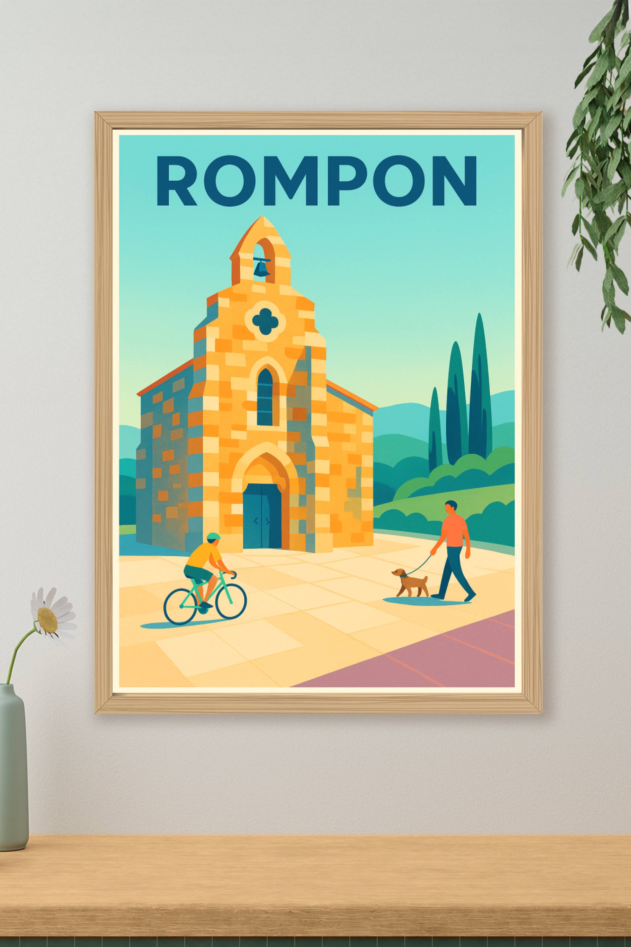 Affiche de Rompon - Charme provençal et douceur de vivre