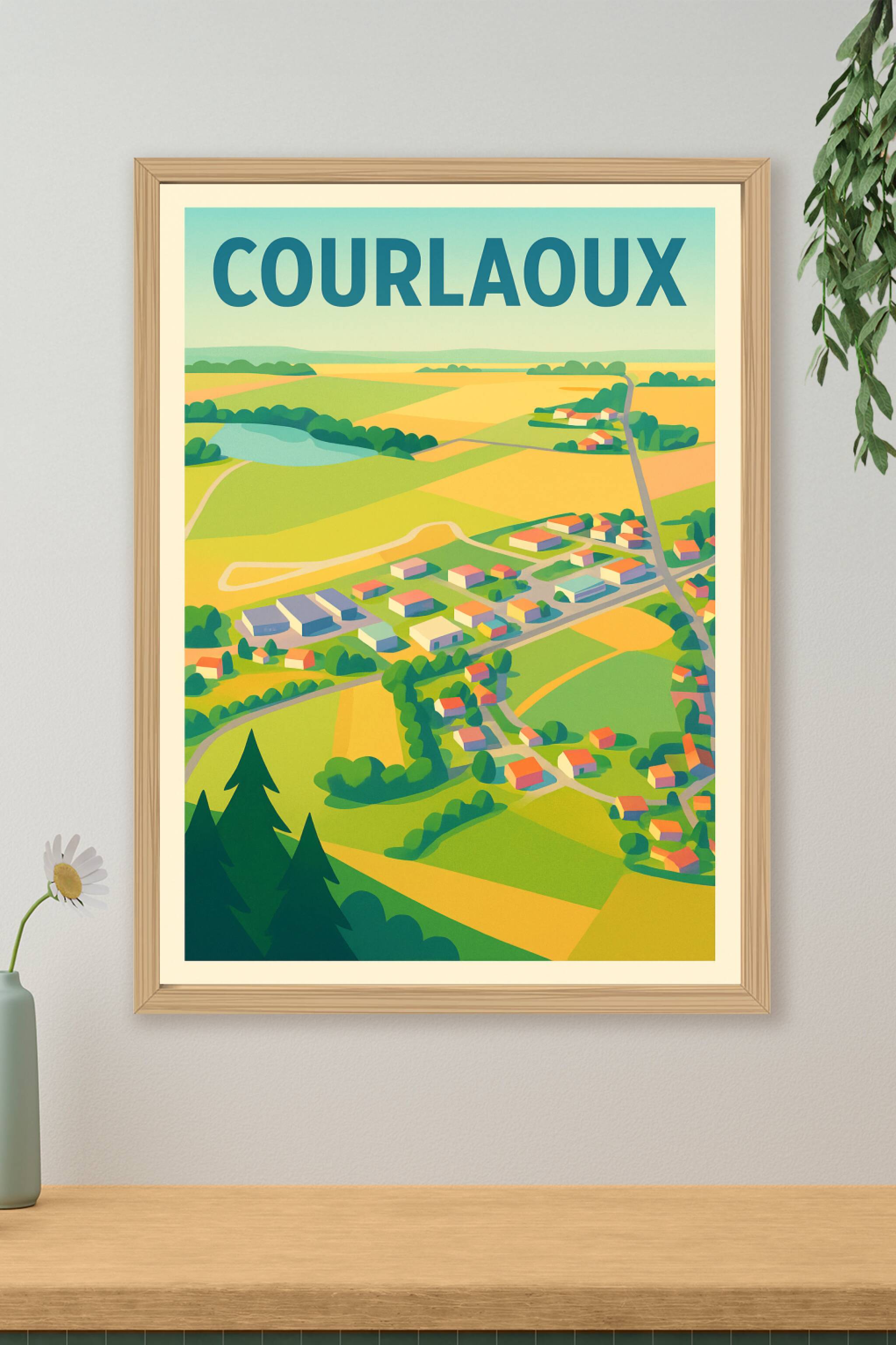 Affiche de Courlaoux - La campagne bucolique en couleurs