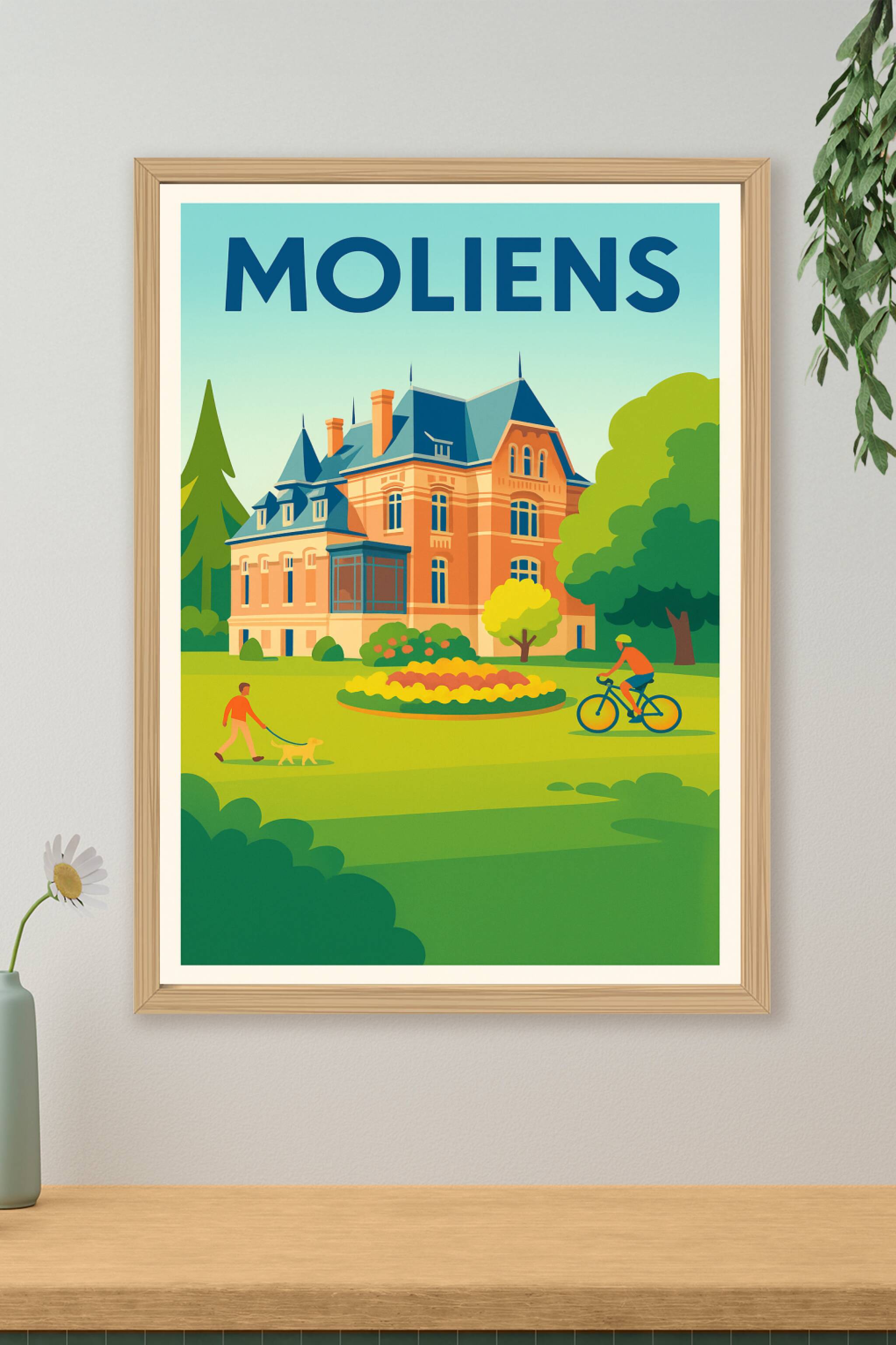 Affiche de Moliens - Un havre de paix aux allures bucoliques