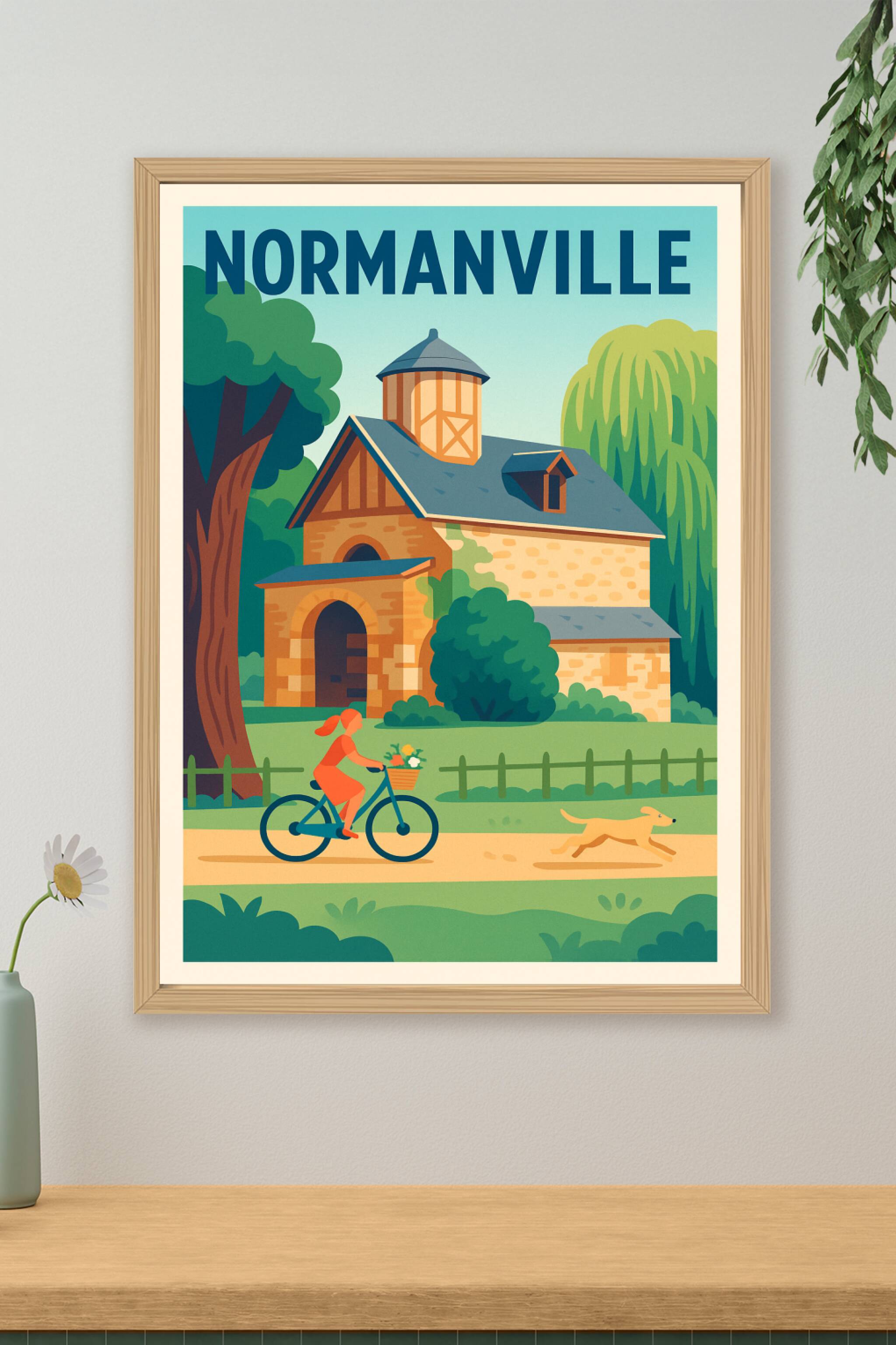 Affiche de Normanville - Charme bucolique et doux équilibre