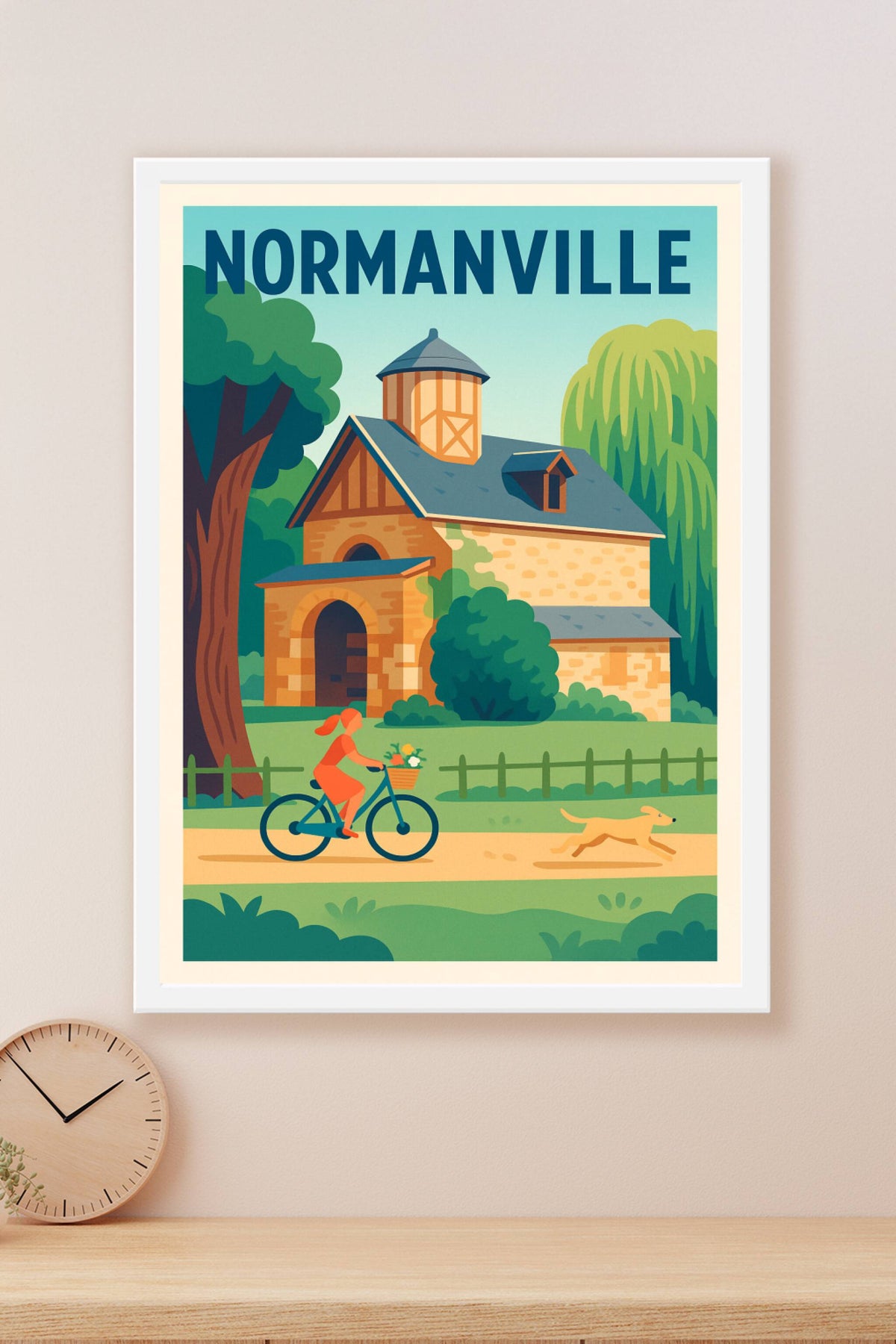 Affiche de Normanville - Charme bucolique et doux équilibre