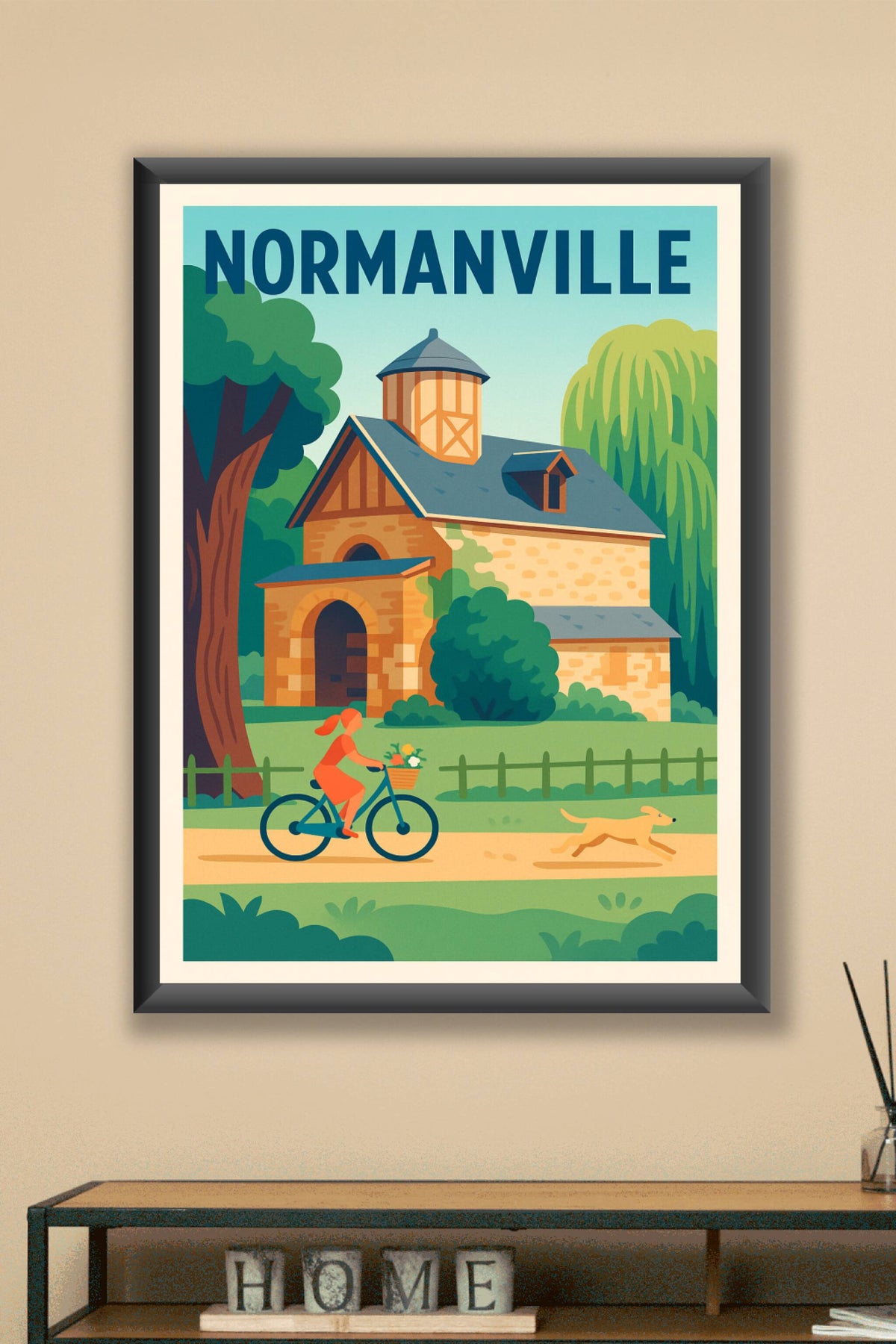 Affiche de Normanville - Charme bucolique et doux équilibre