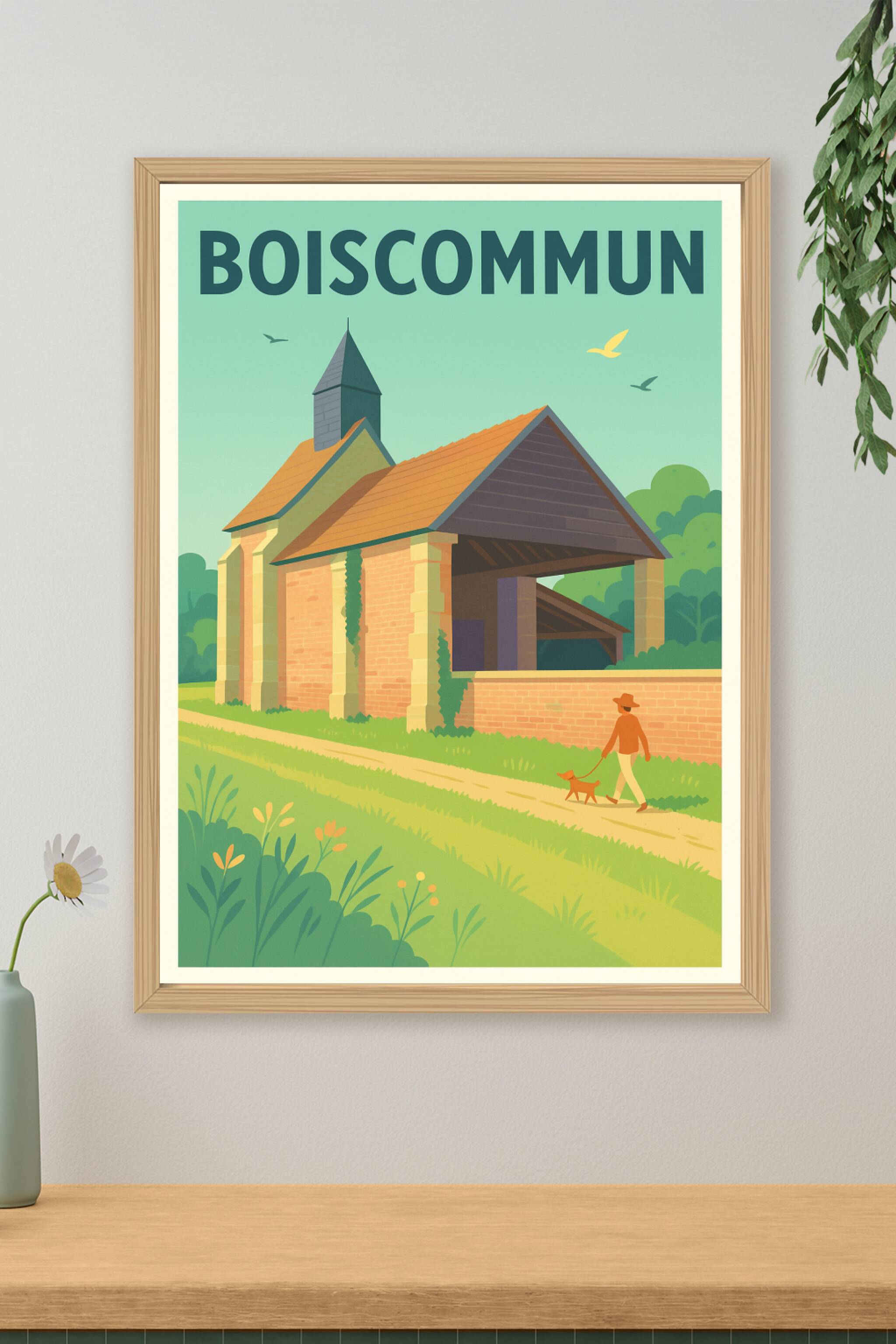 Affiche de Boiscommun - Charme champêtre et architecture authentique