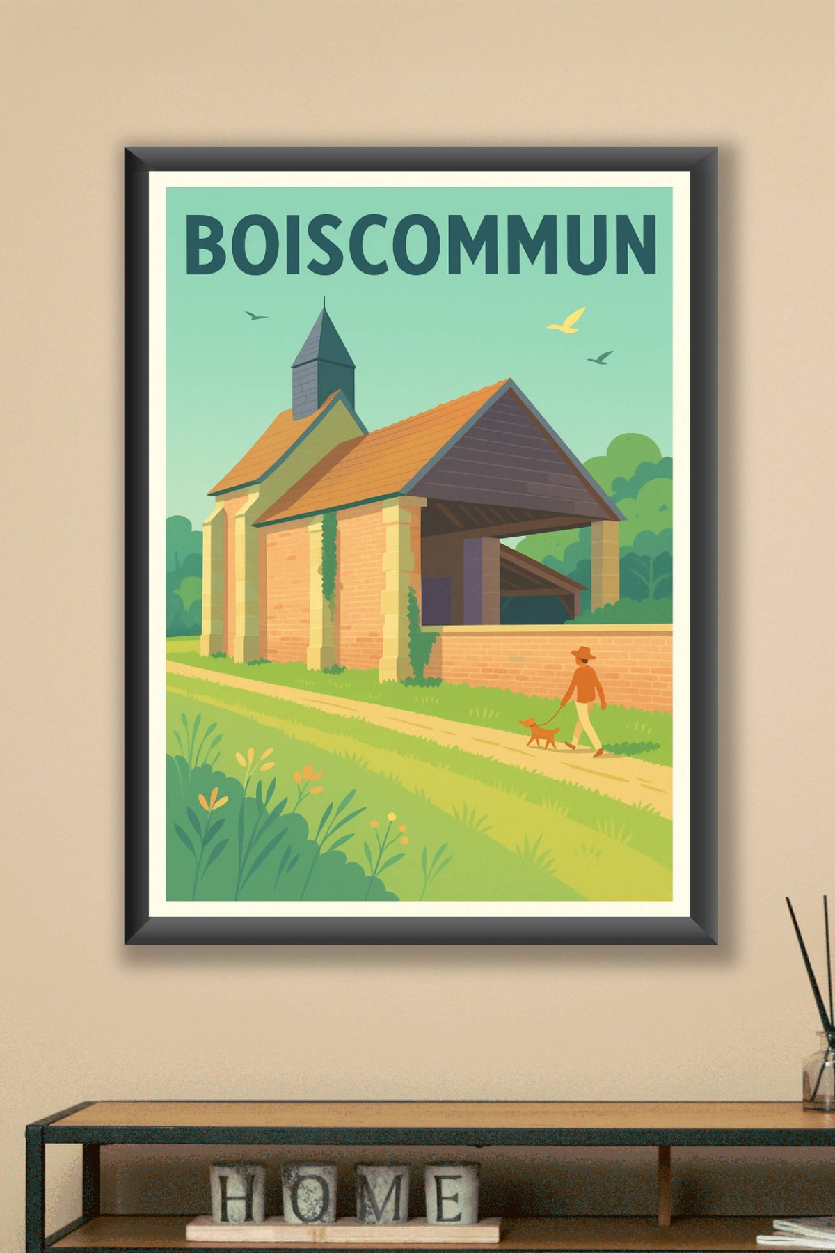 Affiche de Boiscommun - Charme champêtre et architecture authentique