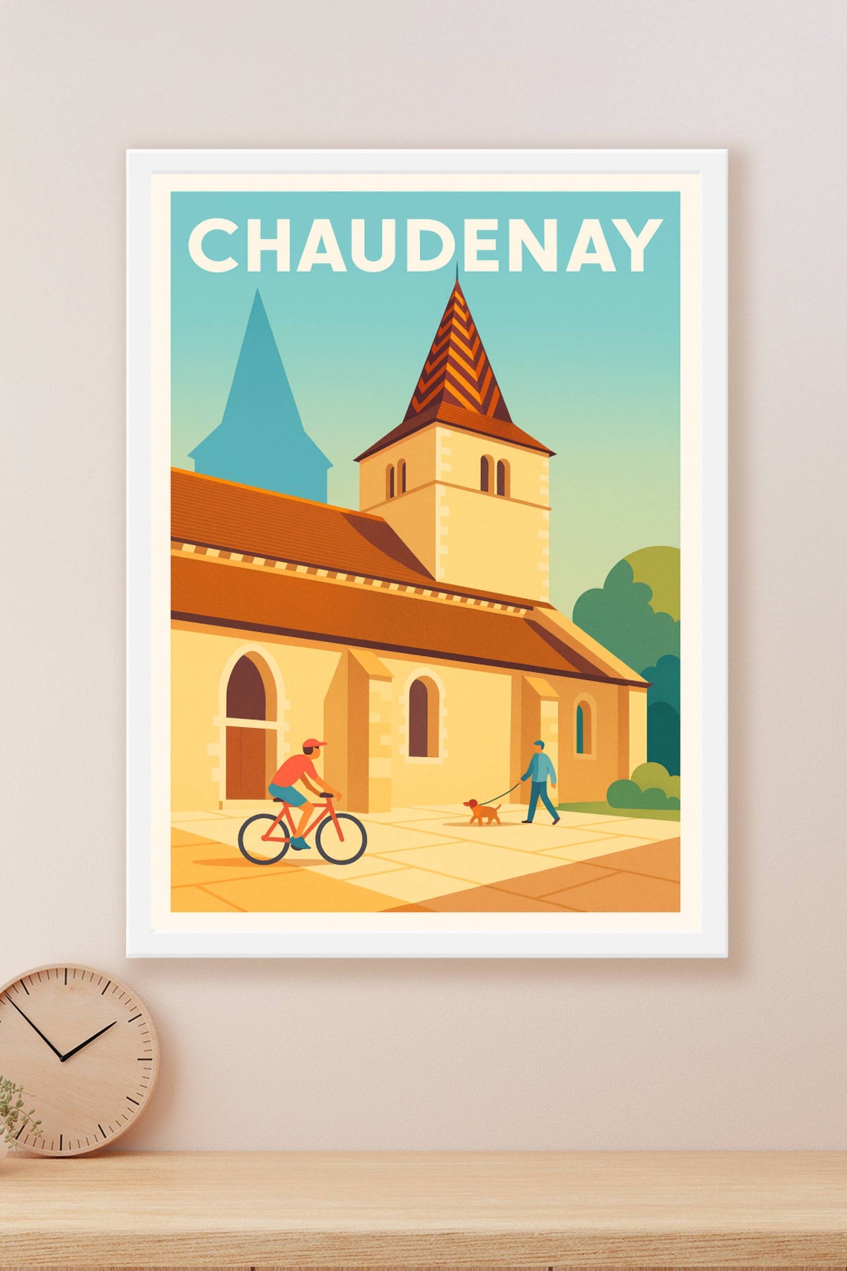 Affiche de Chaudenay - L'élégance tranquille de la campagne bourguignonne
