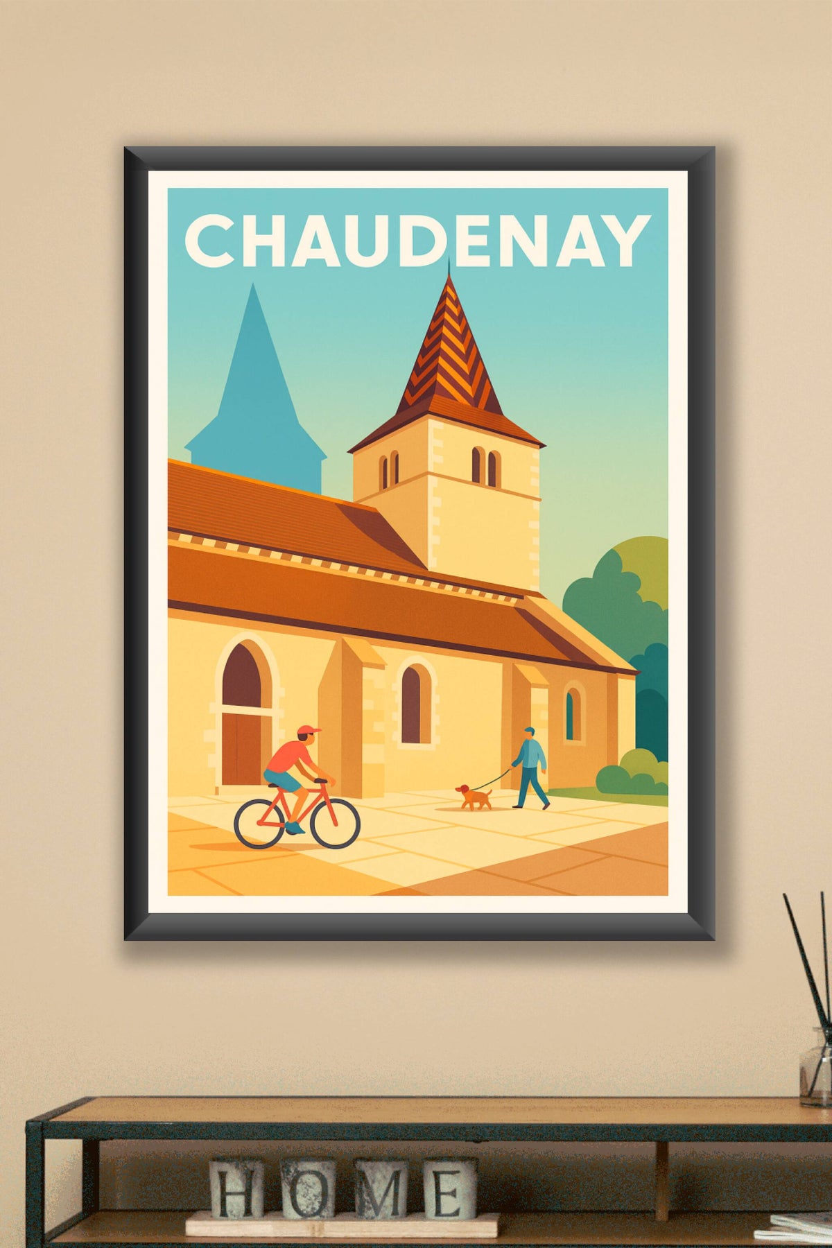 Affiche de Chaudenay - L'élégance tranquille de la campagne bourguignonne