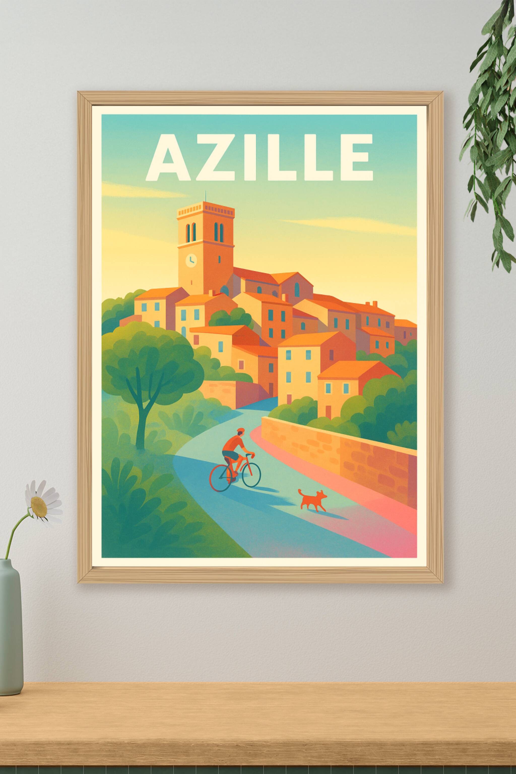 Affiche de Azille - La douceur d'une escapade à vélo