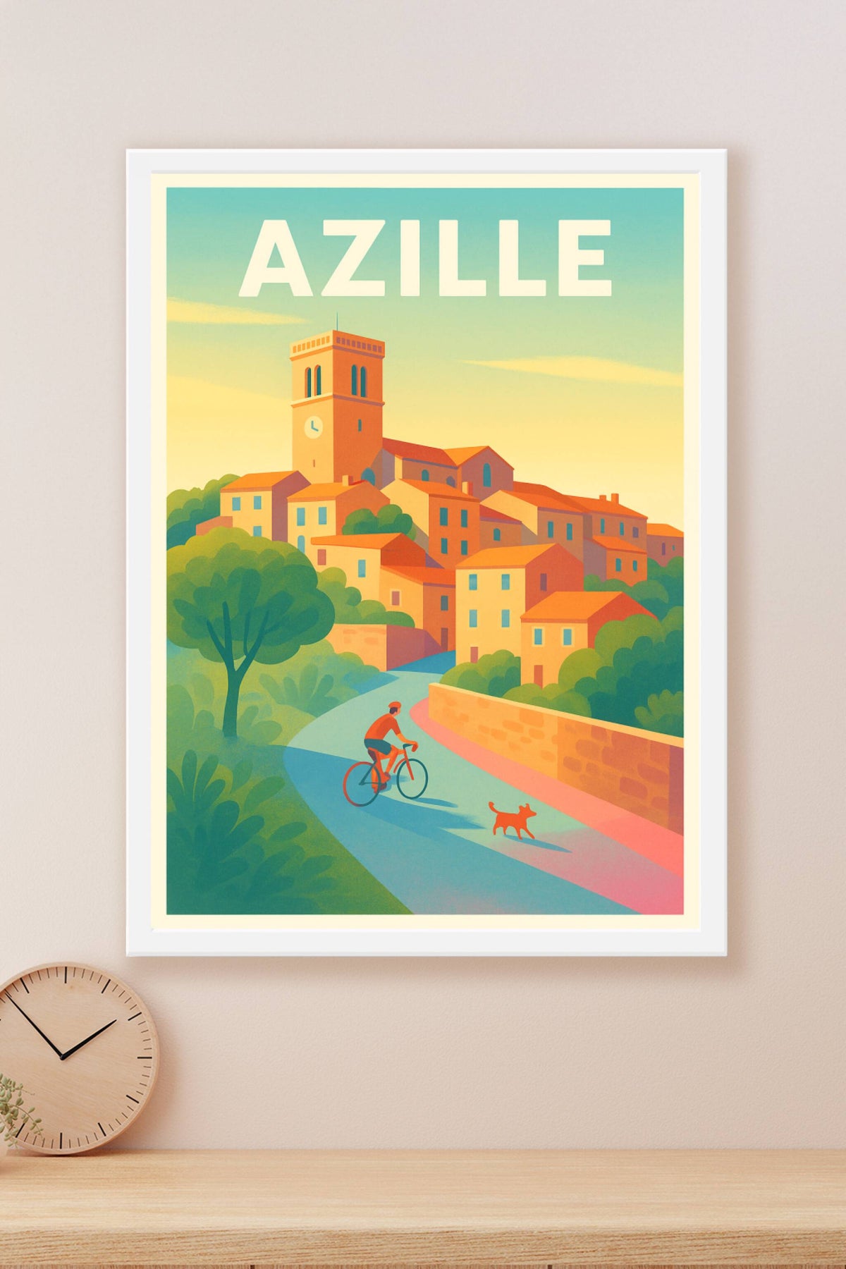 Affiche de Azille - La douceur d'une escapade à vélo